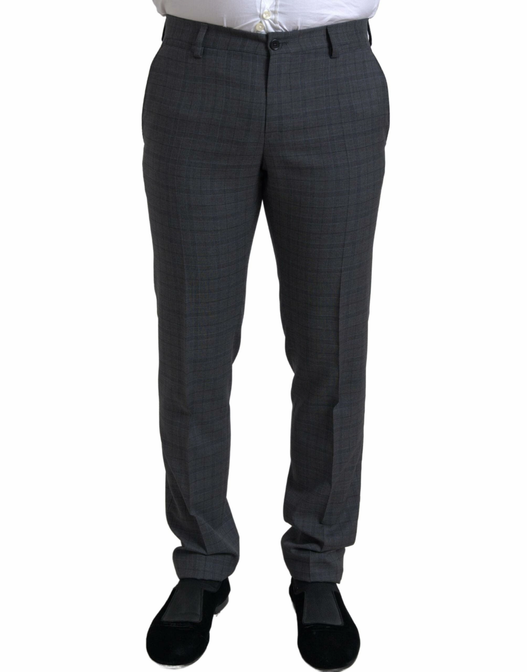 Dolce & Gabbana Elegant Checke Slim Fit Men's Suit
