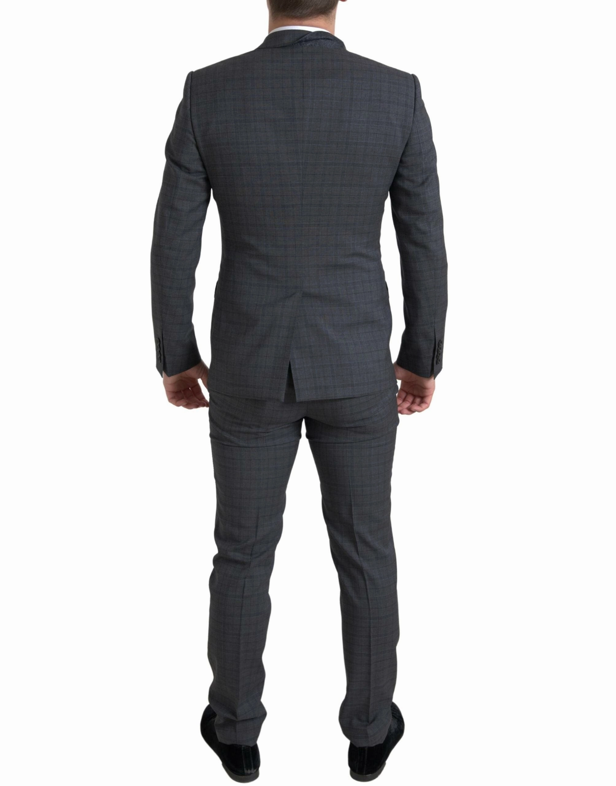 Dolce & Gabbana Elegant Checke Slim Fit Men's Suit