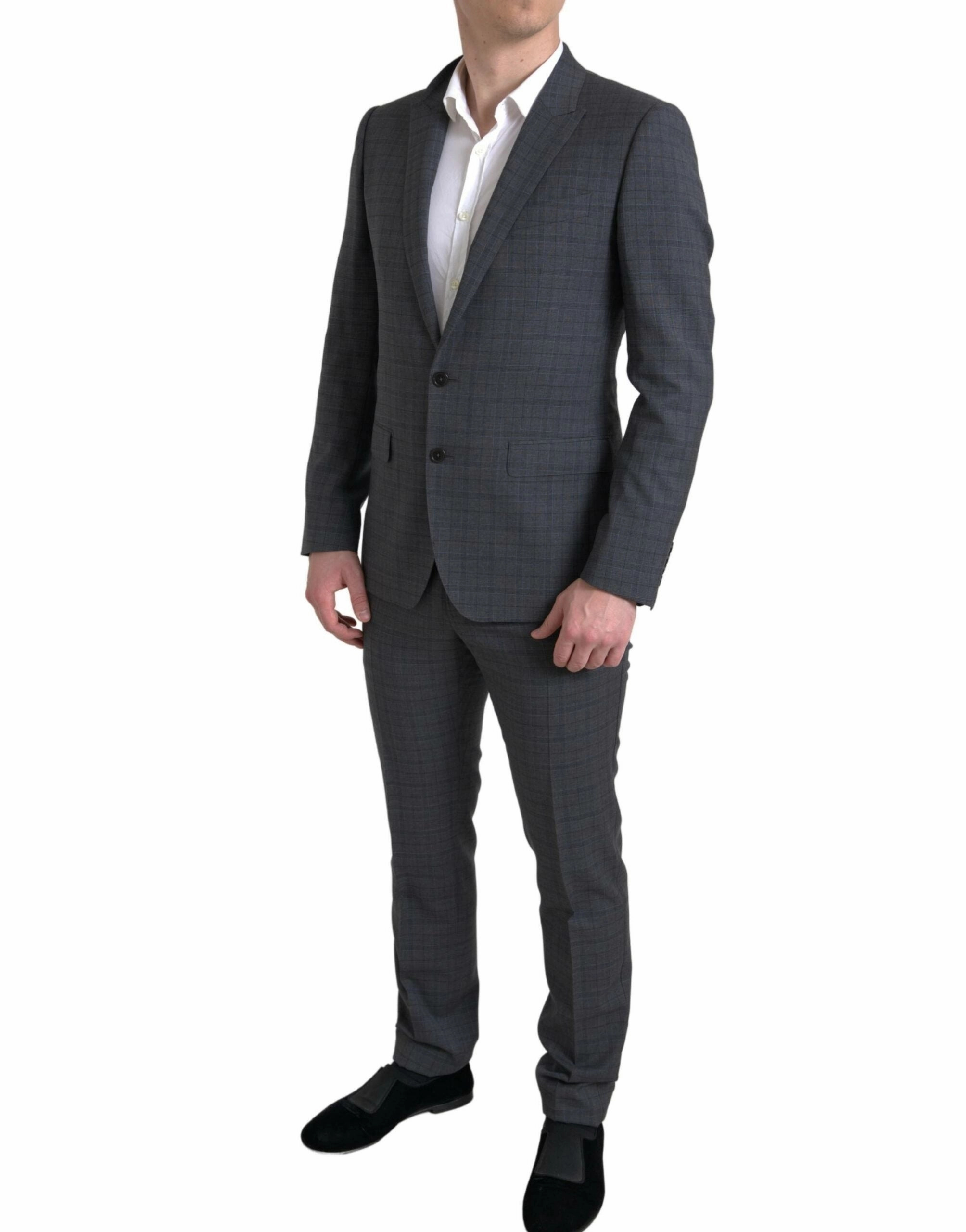 Dolce & Gabbana Elegant Checke Slim Fit Men's Suit