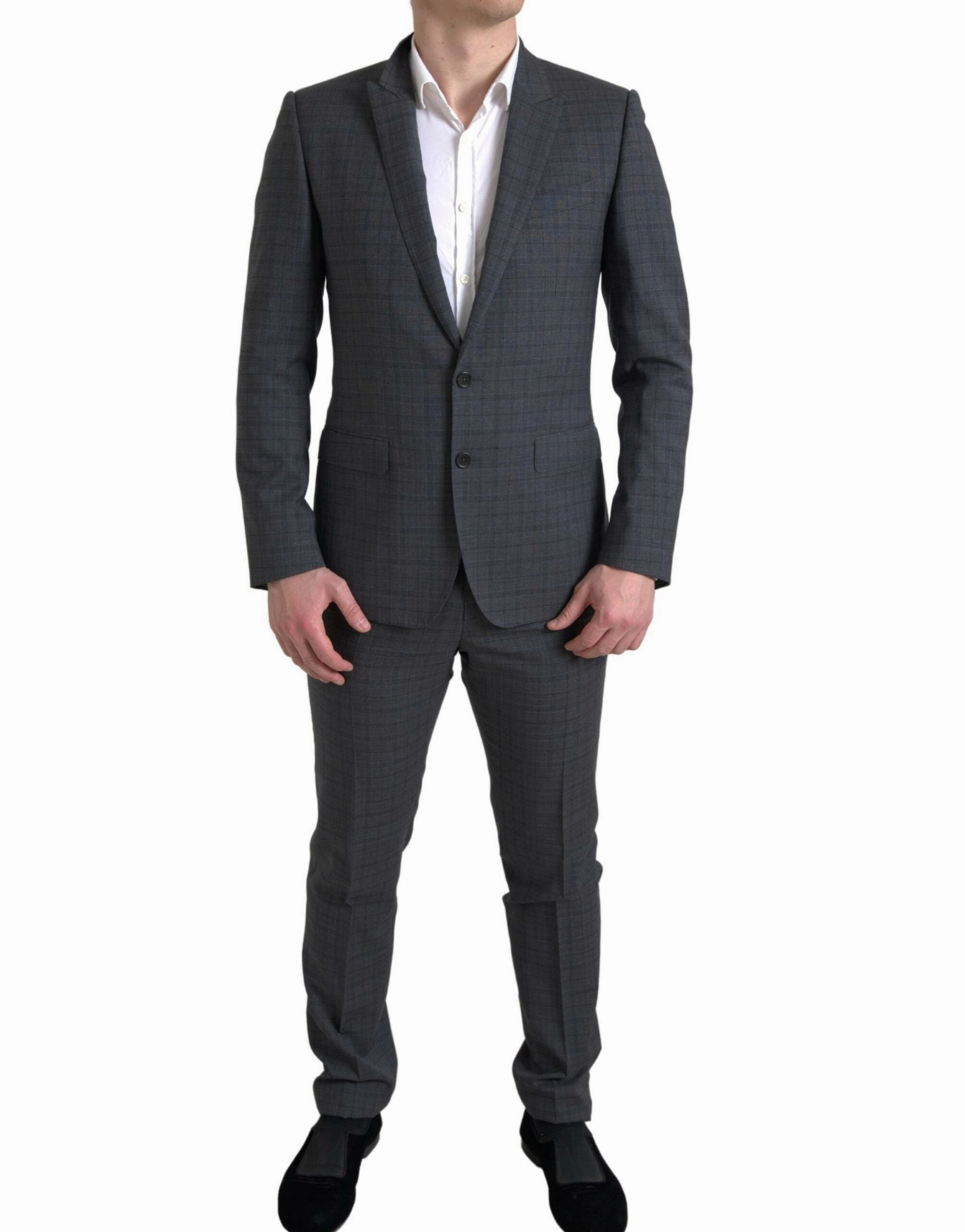 Dolce & Gabbana Elegant Checke Slim Fit Men's Suit