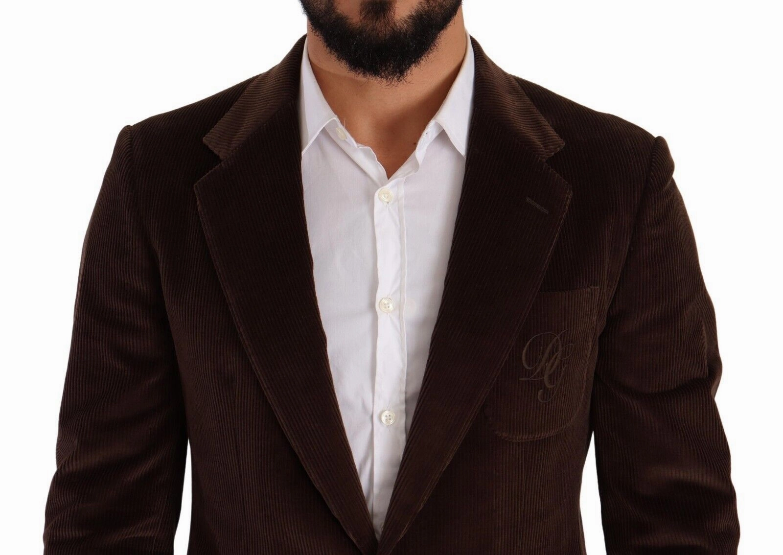 Dolce & Gabbana Elegant Corduroy Slim Fit Men's Blazer