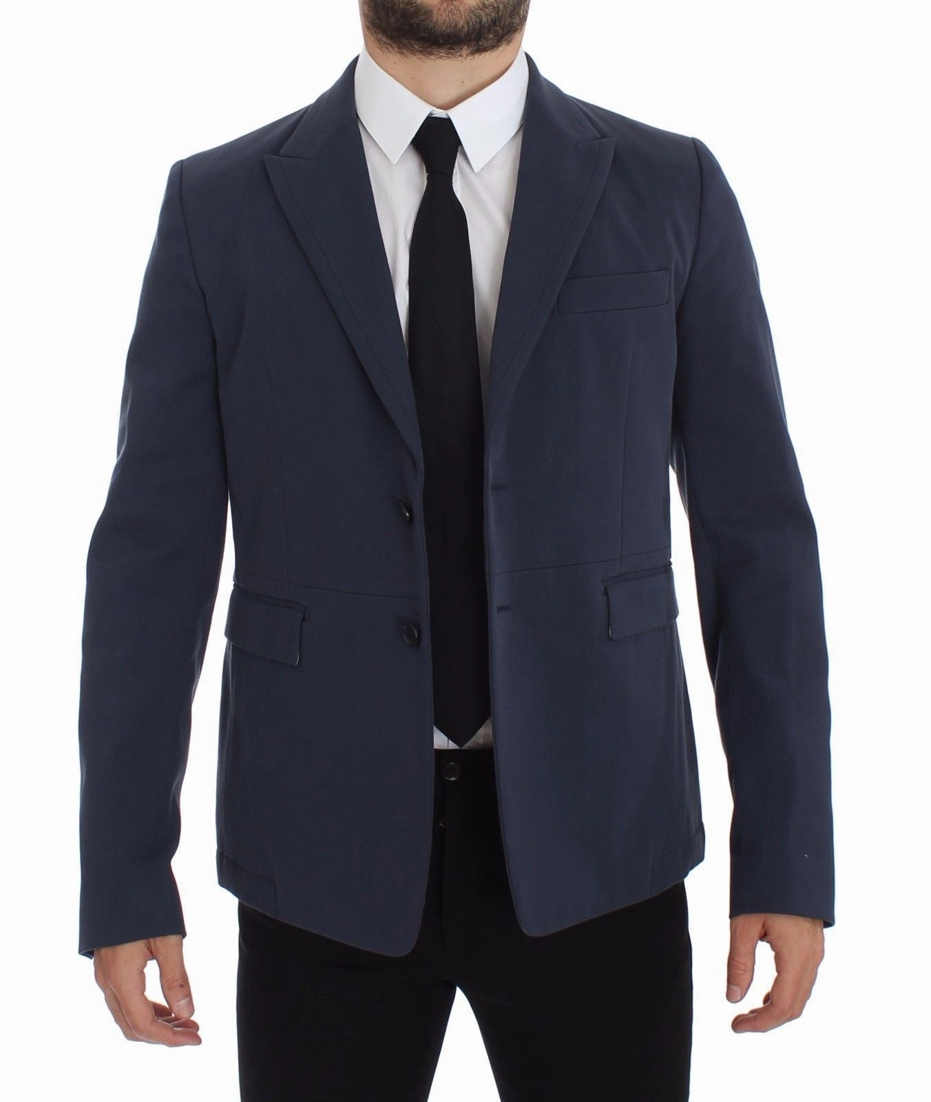Dolce & Gabbana Elegant Cotton Stretch Blazer Men's Jacket