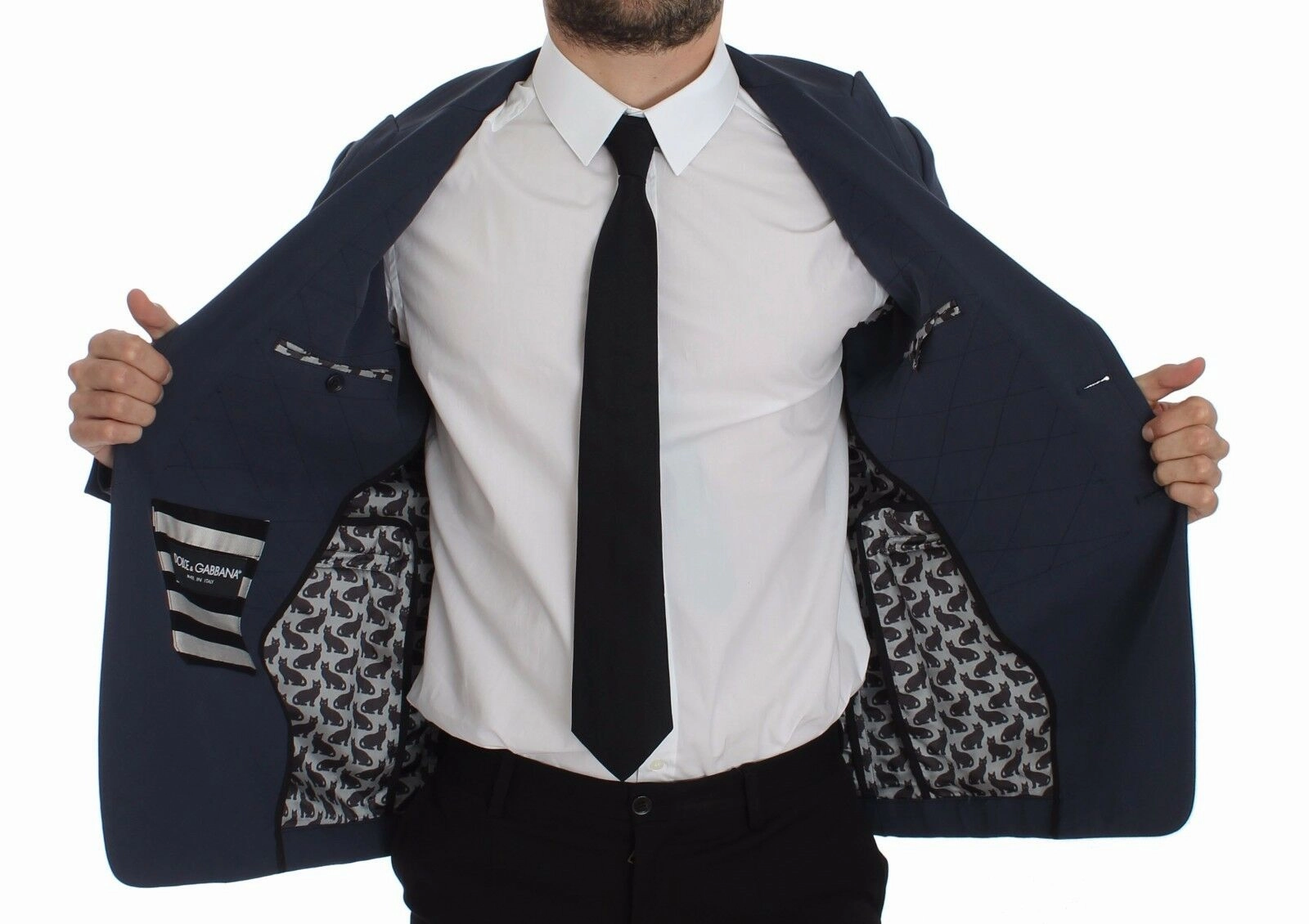 Dolce & Gabbana Elegant Cotton Stretch Blazer Men's Jacket