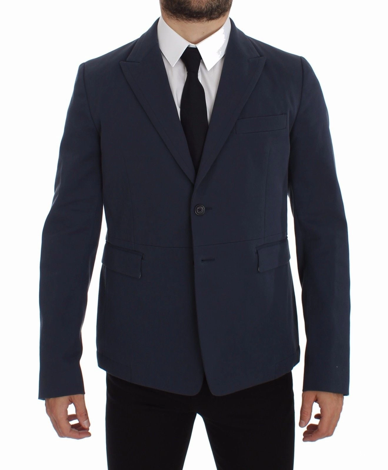 Dolce & Gabbana Elegant Cotton Stretch Blazer Men's Jacket