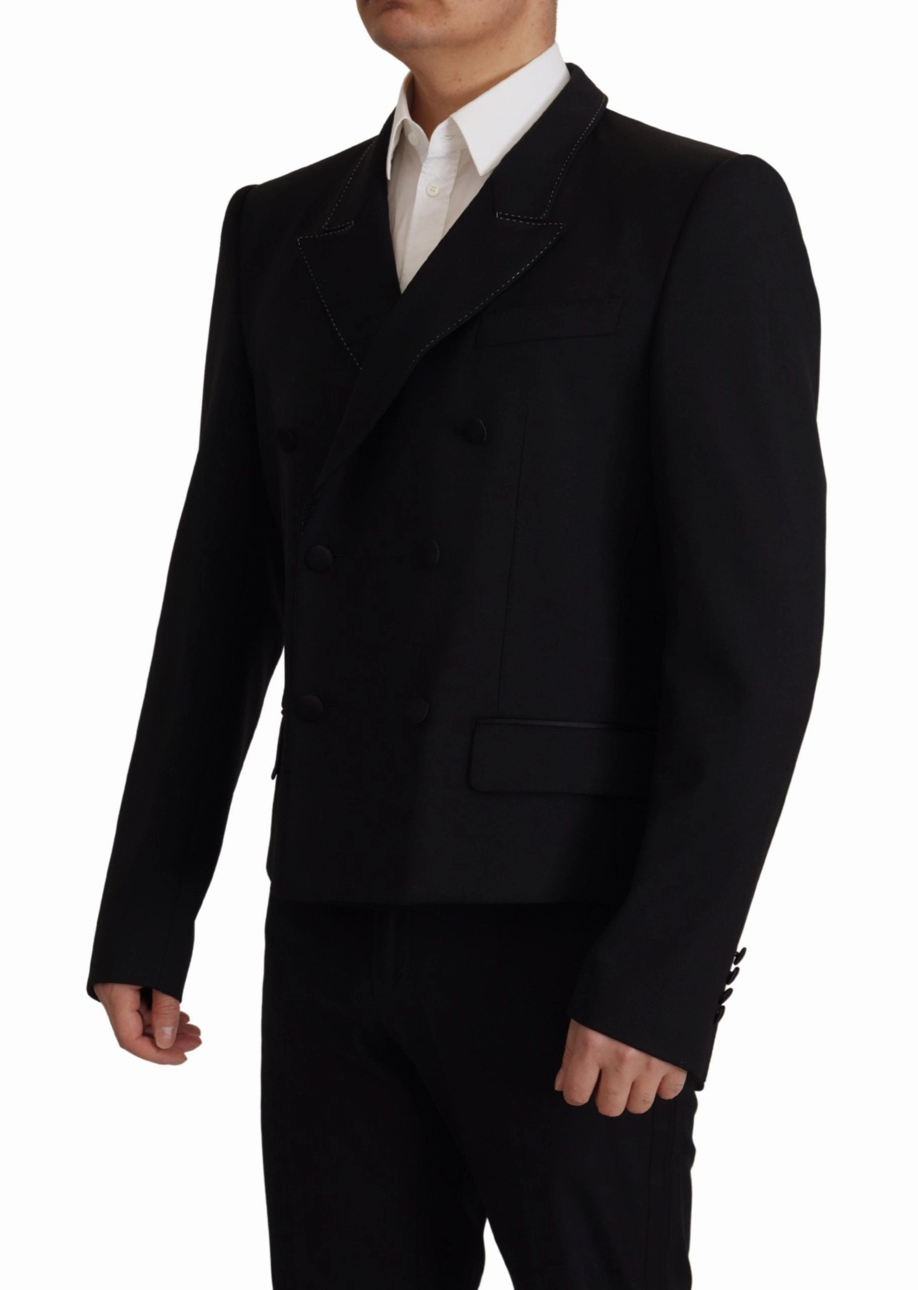 Dolce & Gabbana Elegant Double Breasted Wool Men's Blazer