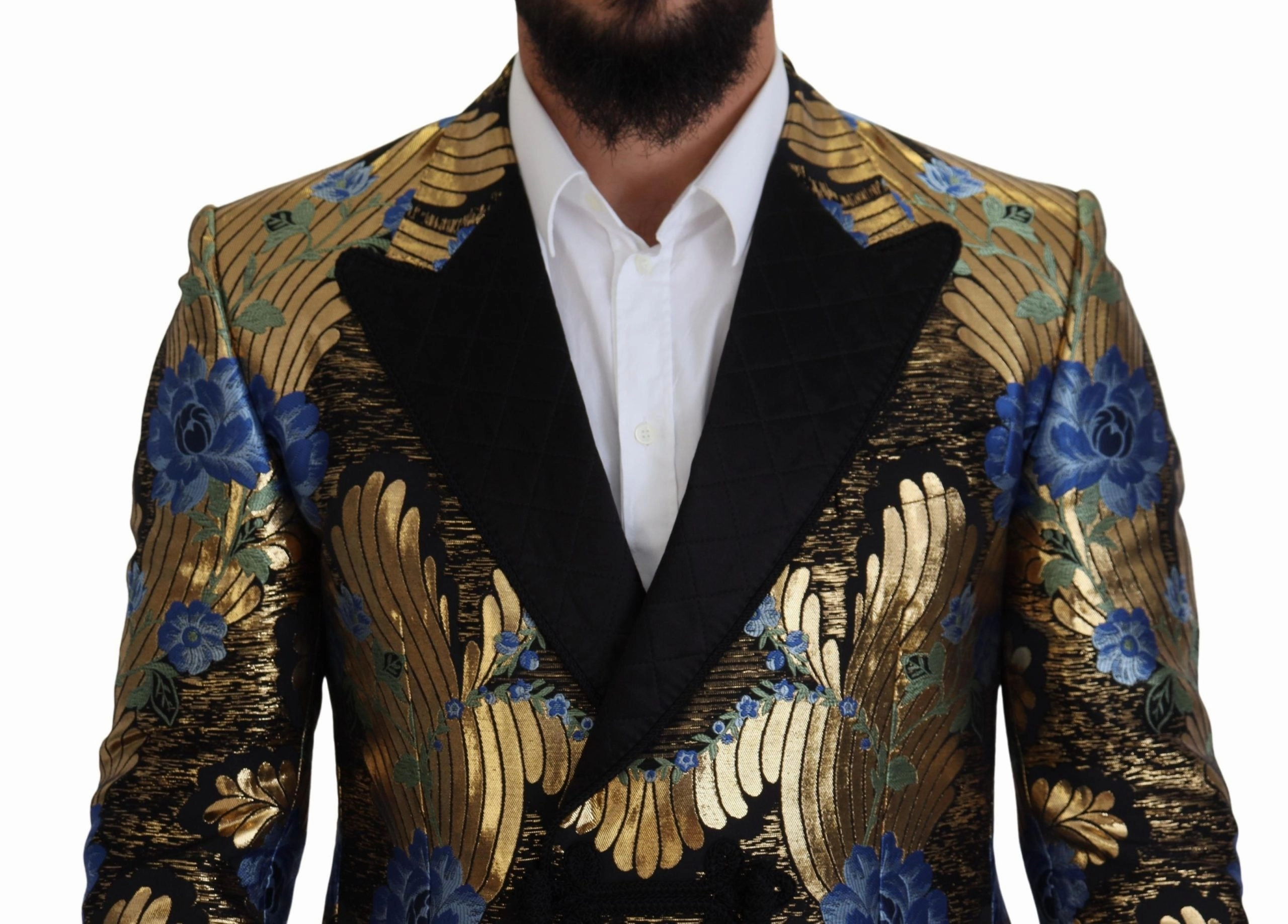 Dolce & Gabbana Elegant Floral Evening Party Men's Blazer