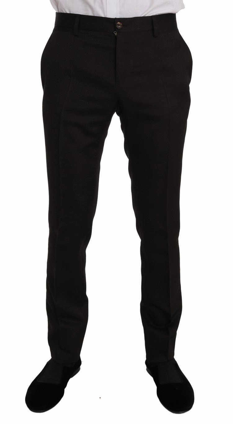 Dolce & Gabbana Elegant Jacquard Martini Men's Suit