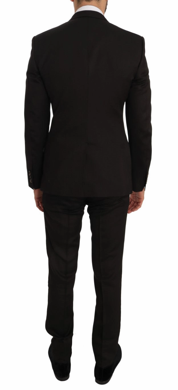 Dolce & Gabbana Elegant Jacquard Martini Men's Suit