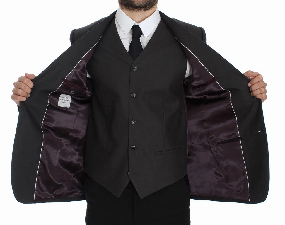 Dolce & Gabbana Elegant Linen Slim Fit Blazer and Men's Vest