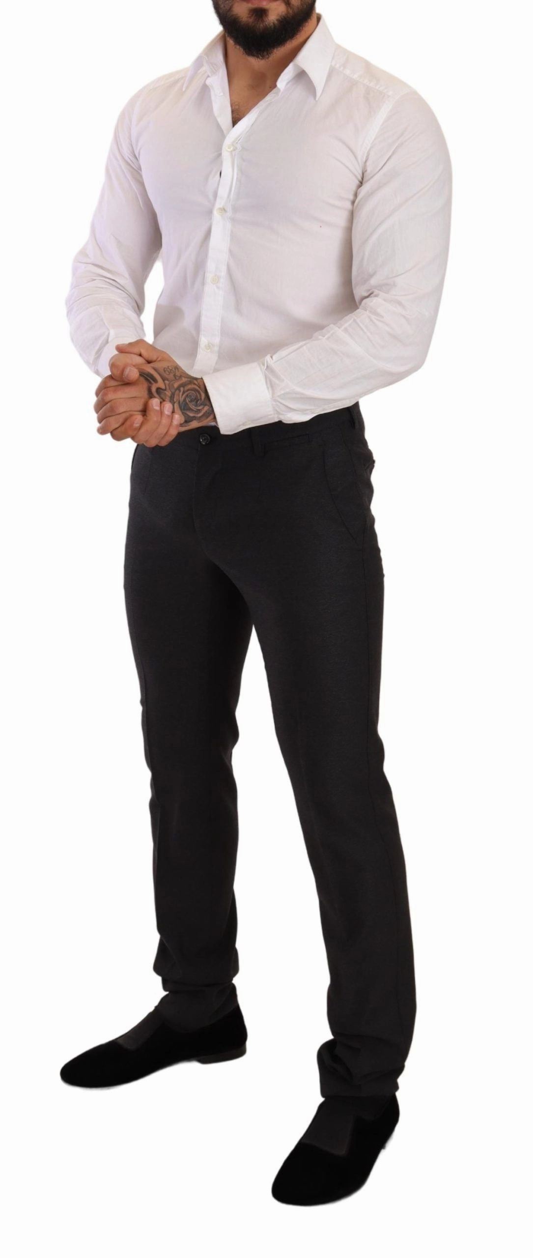 Dolce & Gabbana Elegant Martini Wool Men's Suit