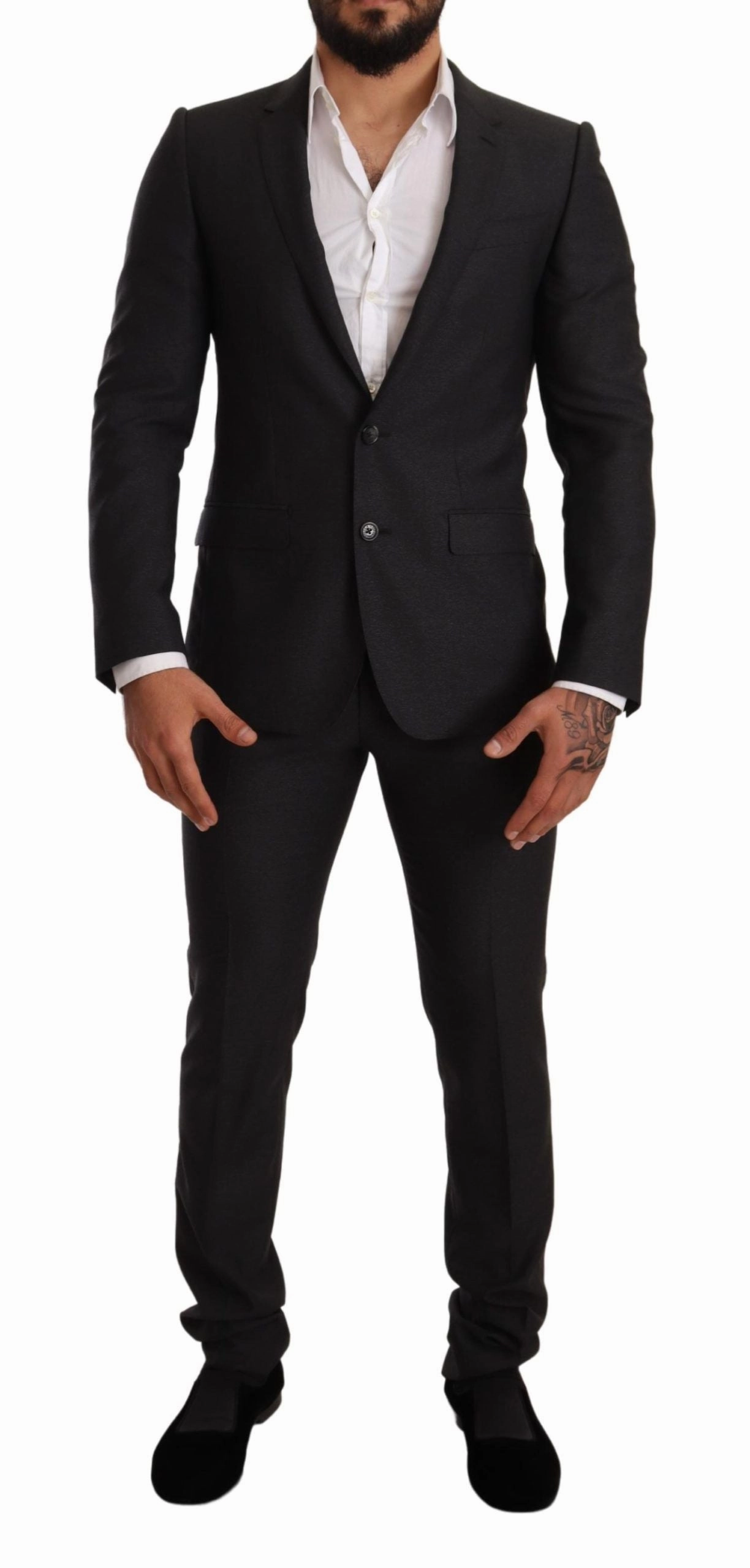 Dolce & Gabbana Elegant Martini Wool Men's Suit