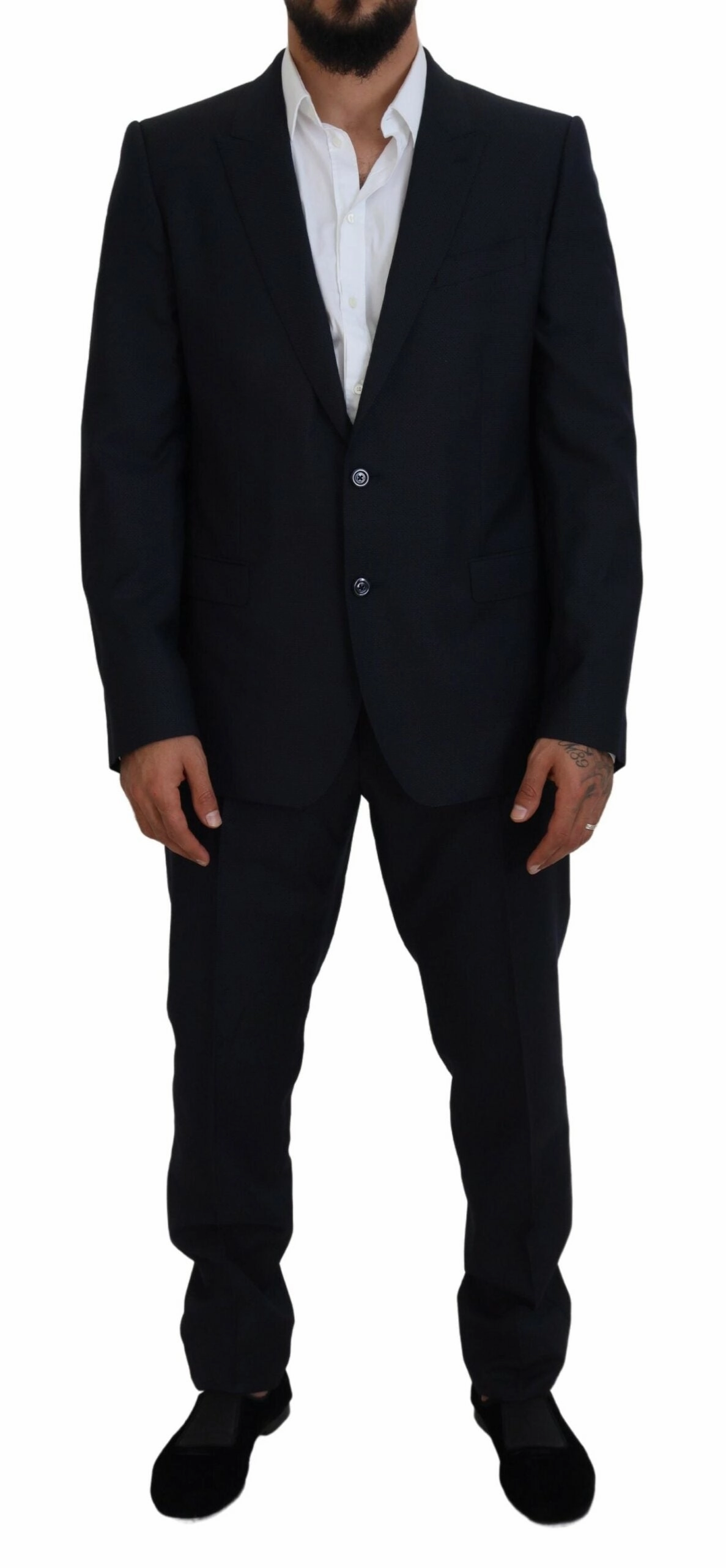 Dolce & Gabbana Elegant Martini Wool-Silk Blend Men's Suit