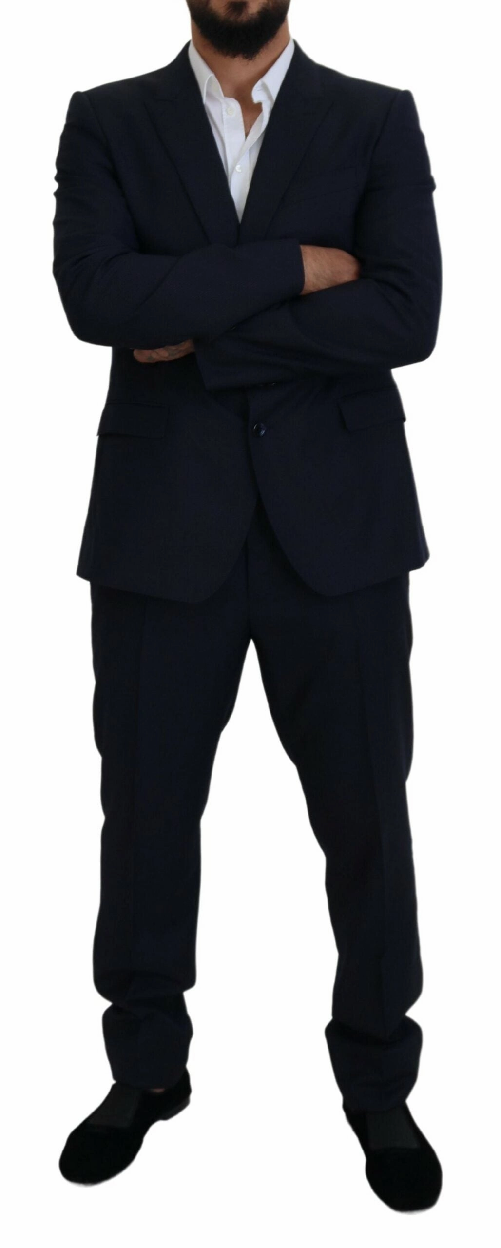 Dolce & Gabbana Elegant Martini Wool-Silk Blend Men's Suit