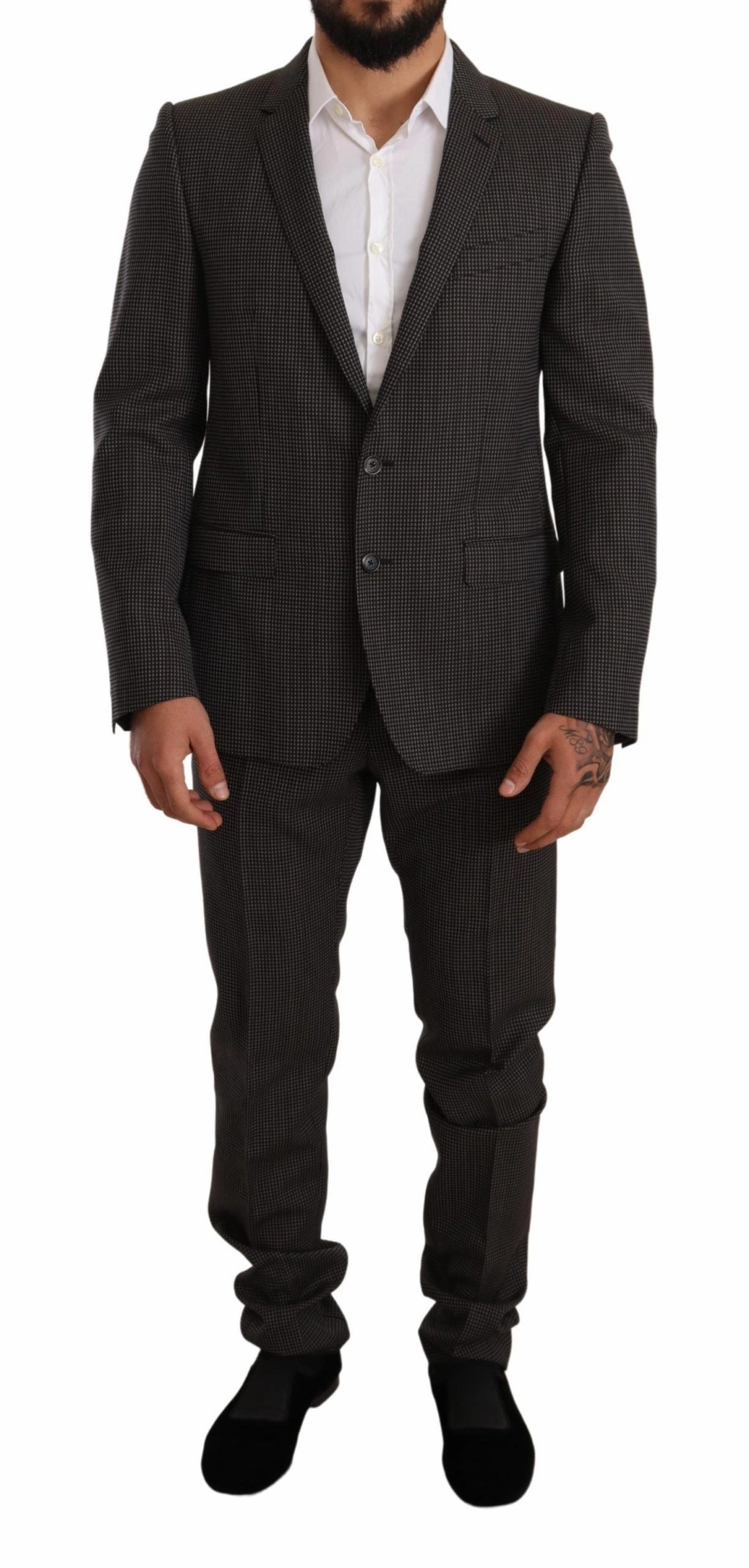 Dolce & Gabbana Elegant Martini Woolen Suit Men's Set