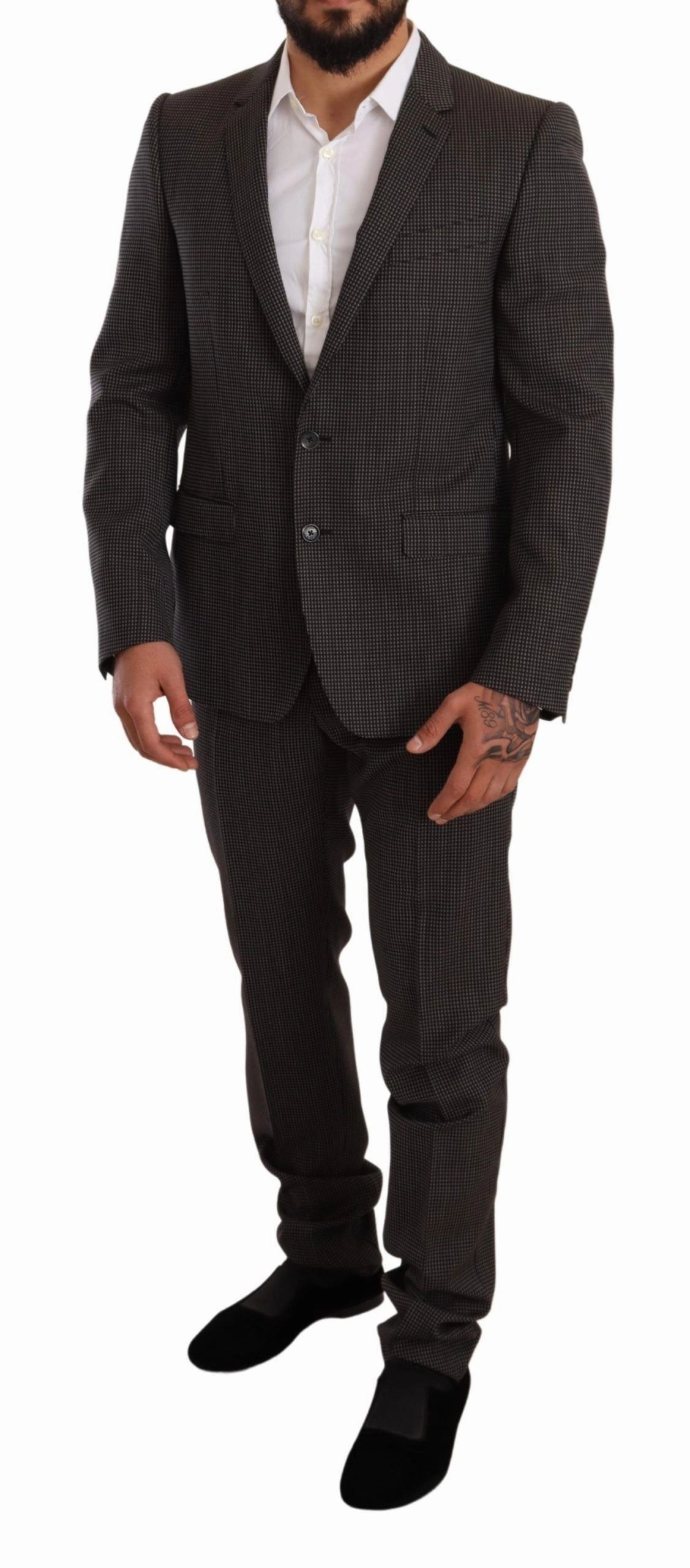 Dolce & Gabbana Elegant Martini Woolen Suit Men's Set