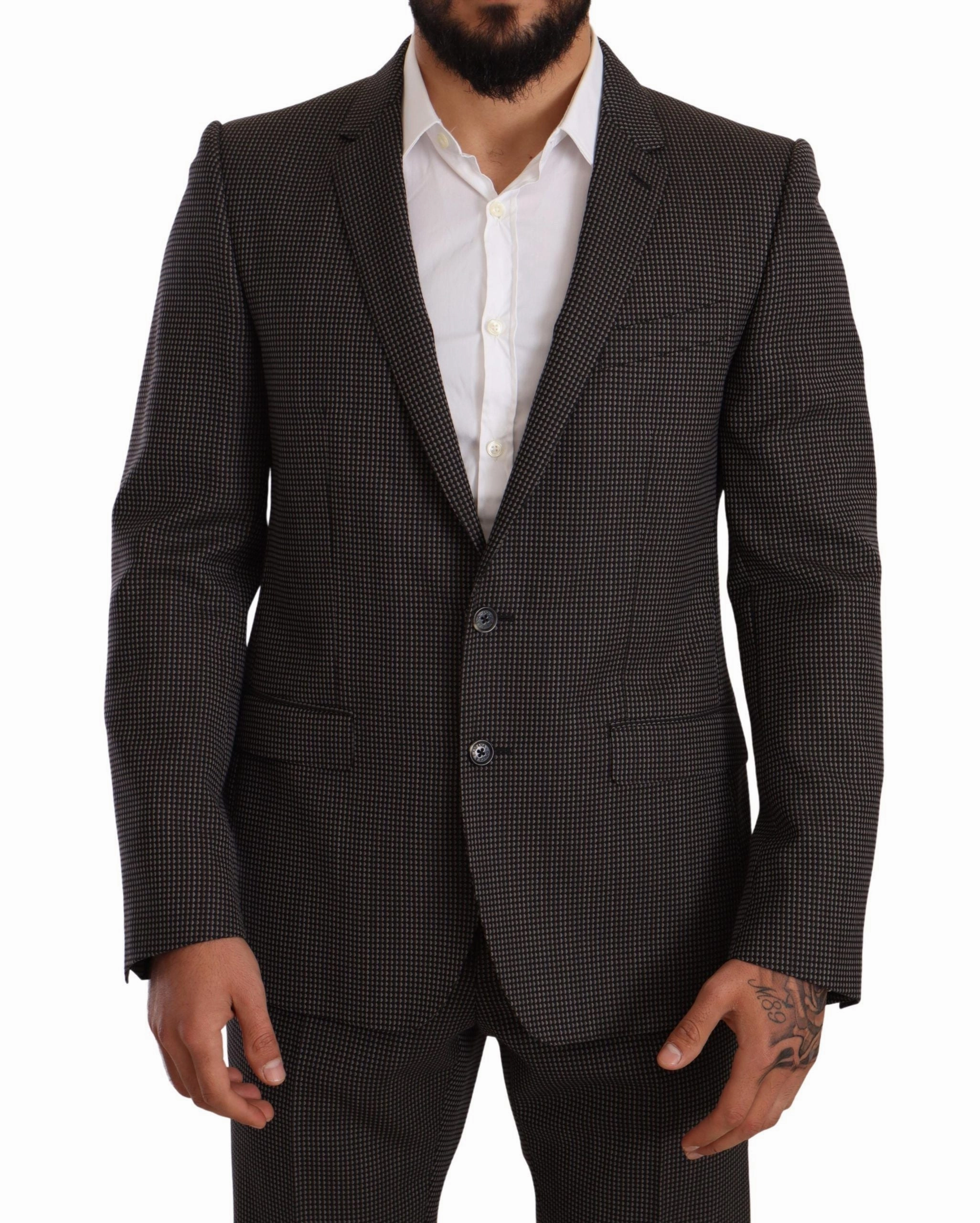 Dolce & Gabbana Elegant Martini Woolen Suit Men's Set