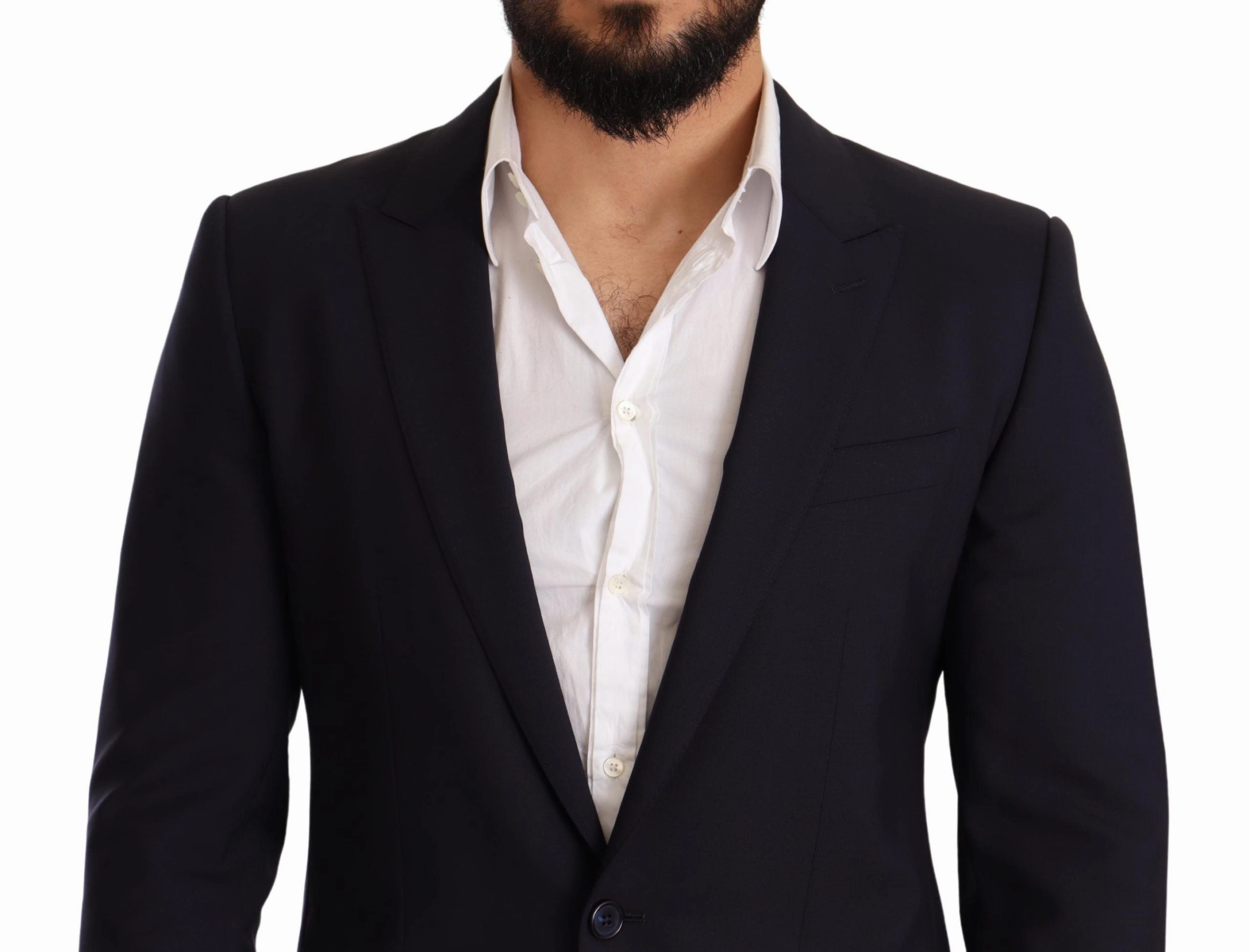 Dolce & Gabbana Elegant Navy Martini Blazer by Renowned Men's Tailors