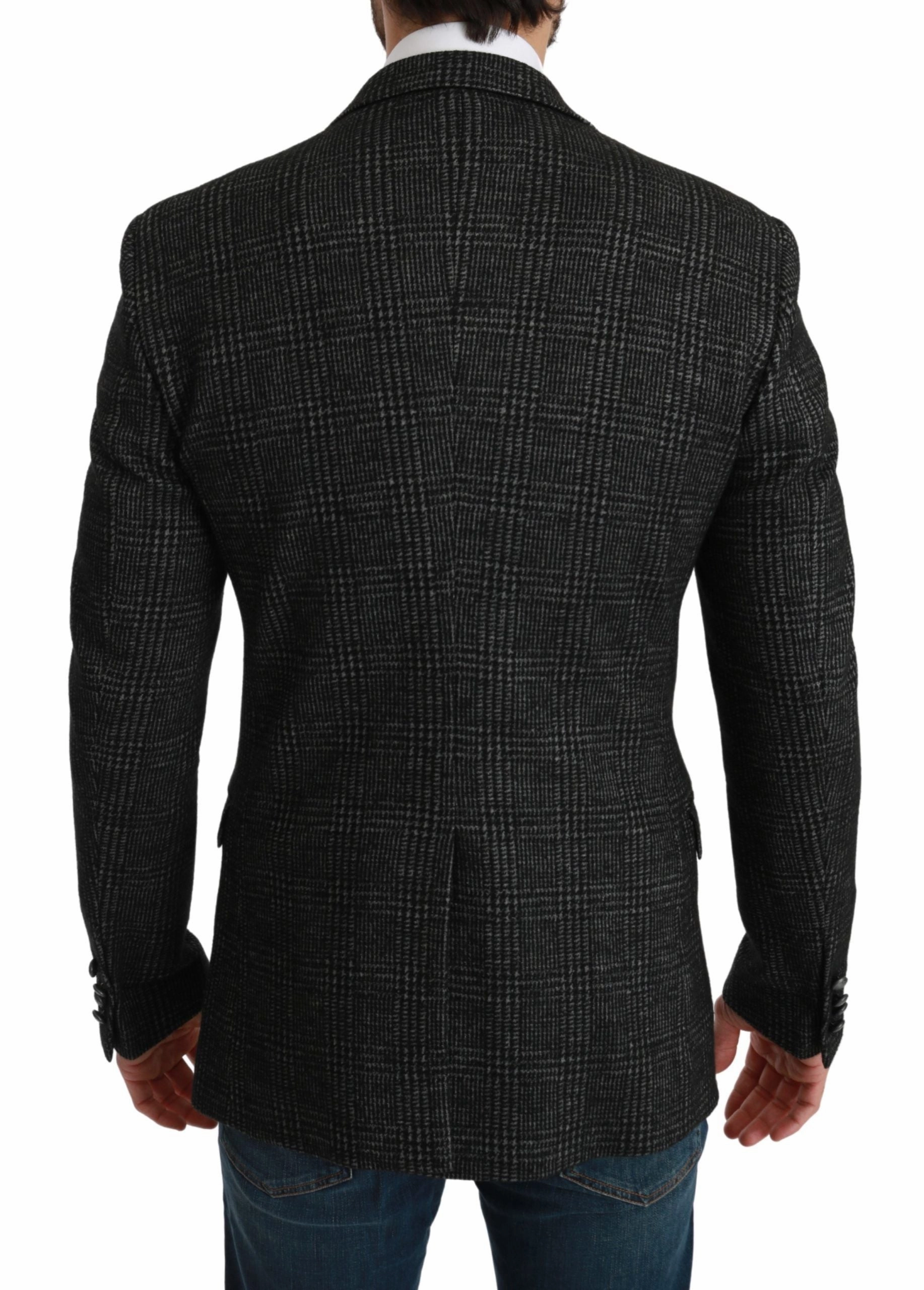 Dolce & Gabbana Elegant Plaid Slim Fit Men's Blazer