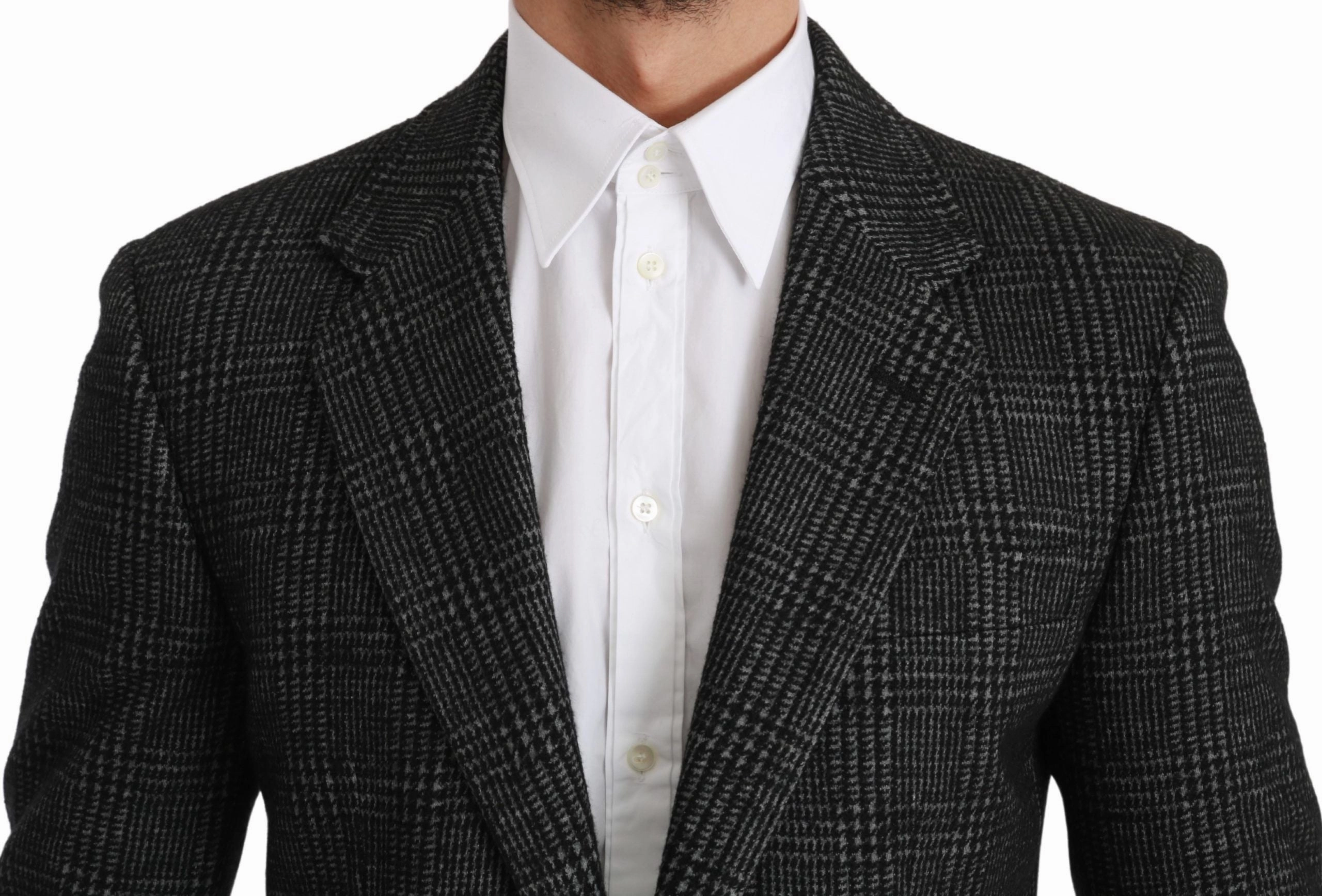 Dolce & Gabbana Elegant Plaid Slim Fit Men's Blazer