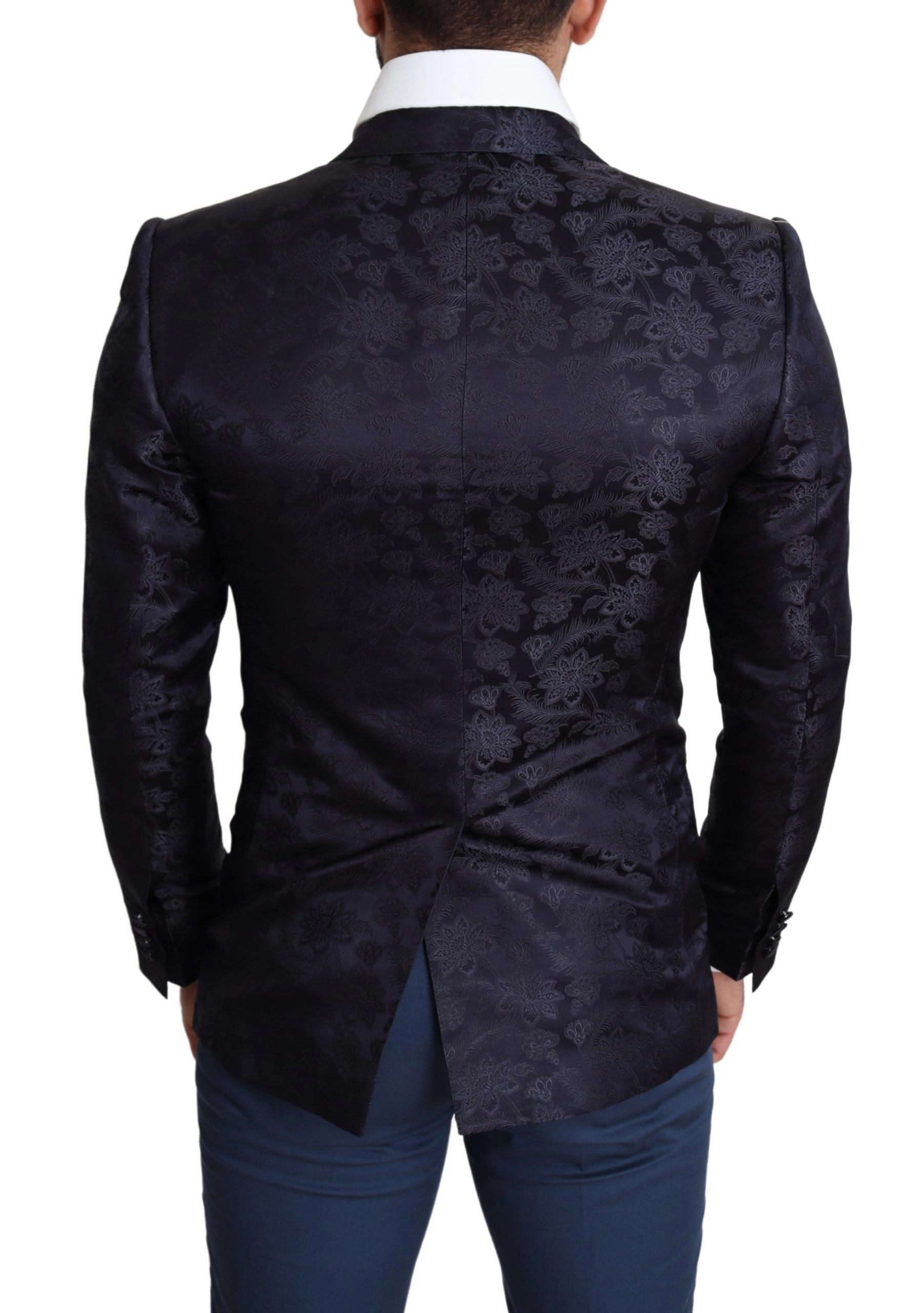 Dolce & Gabbana Elegant Silk Blend Martini Blazer in Men's