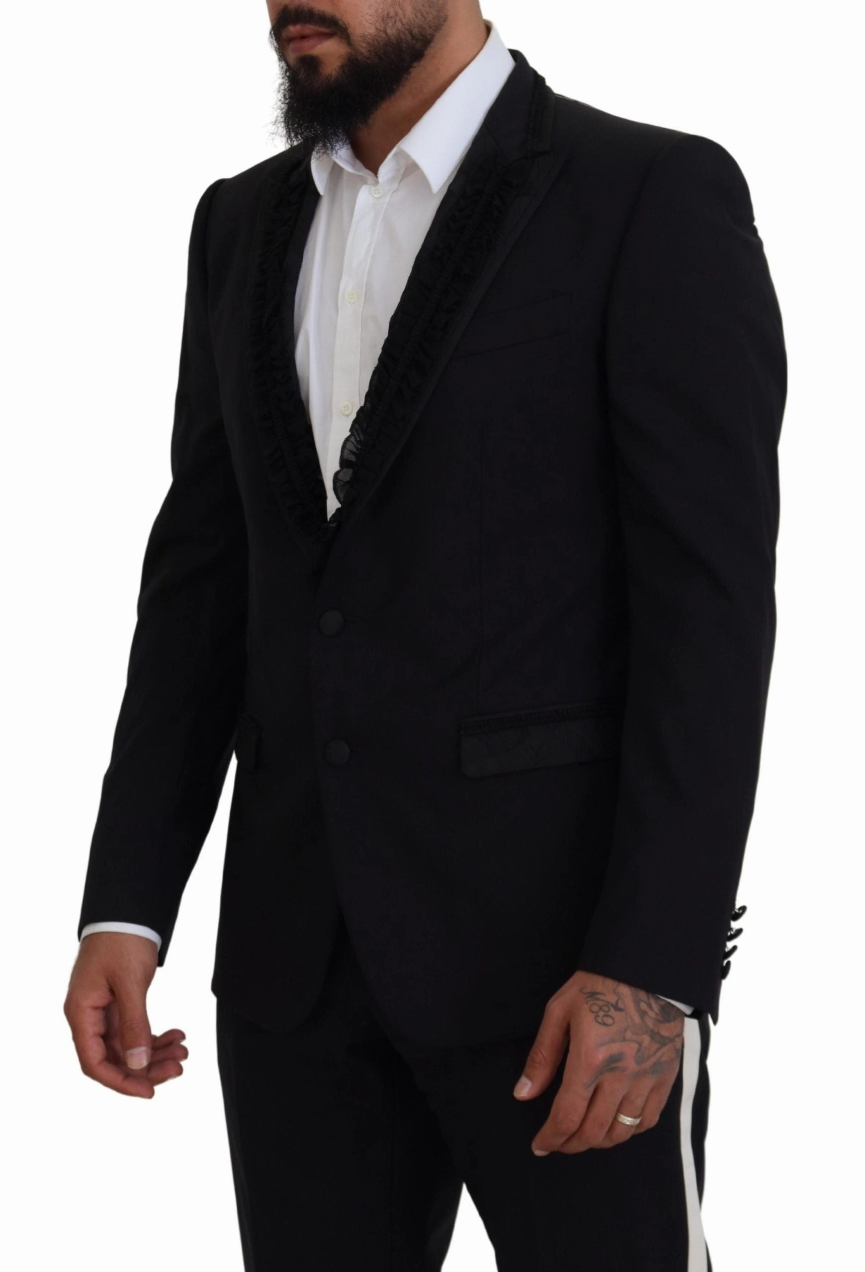 Dolce & Gabbana Elegant Silk-Lined Evening Men's Blazer