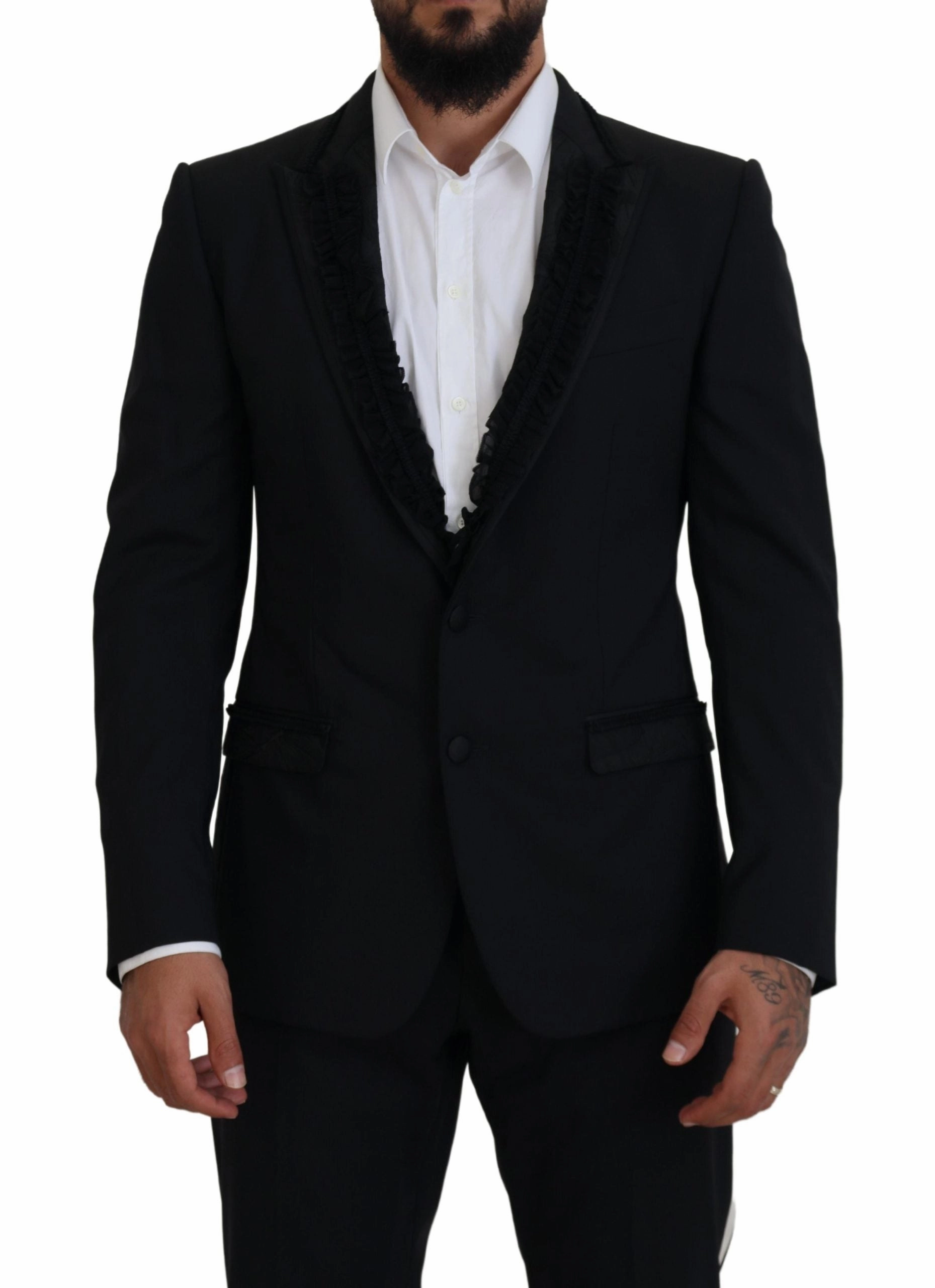 Dolce & Gabbana Elegant Silk-Lined Evening Men's Blazer