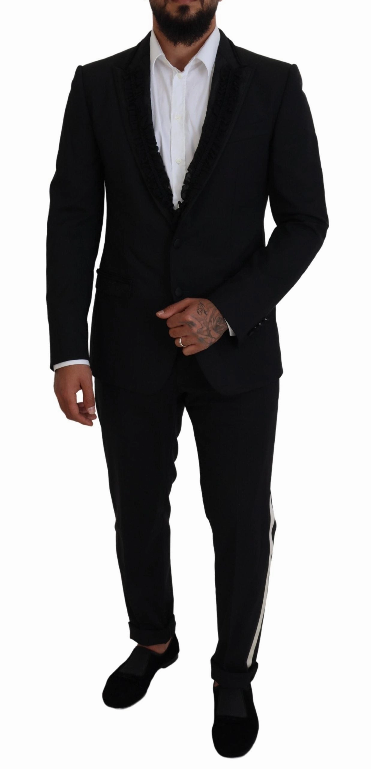 Dolce & Gabbana Elegant Silk-Lined Evening Men's Blazer