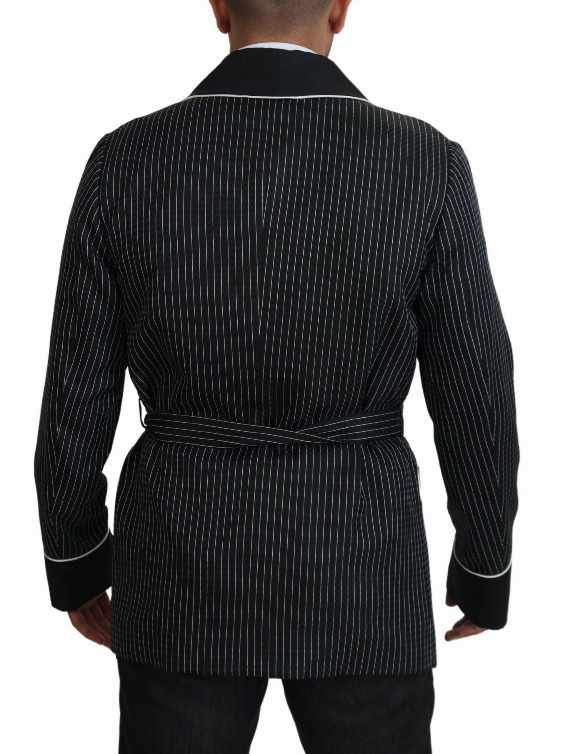 Dolce & Gabbana Elegant Silk-Lined Robe Men's Jacket