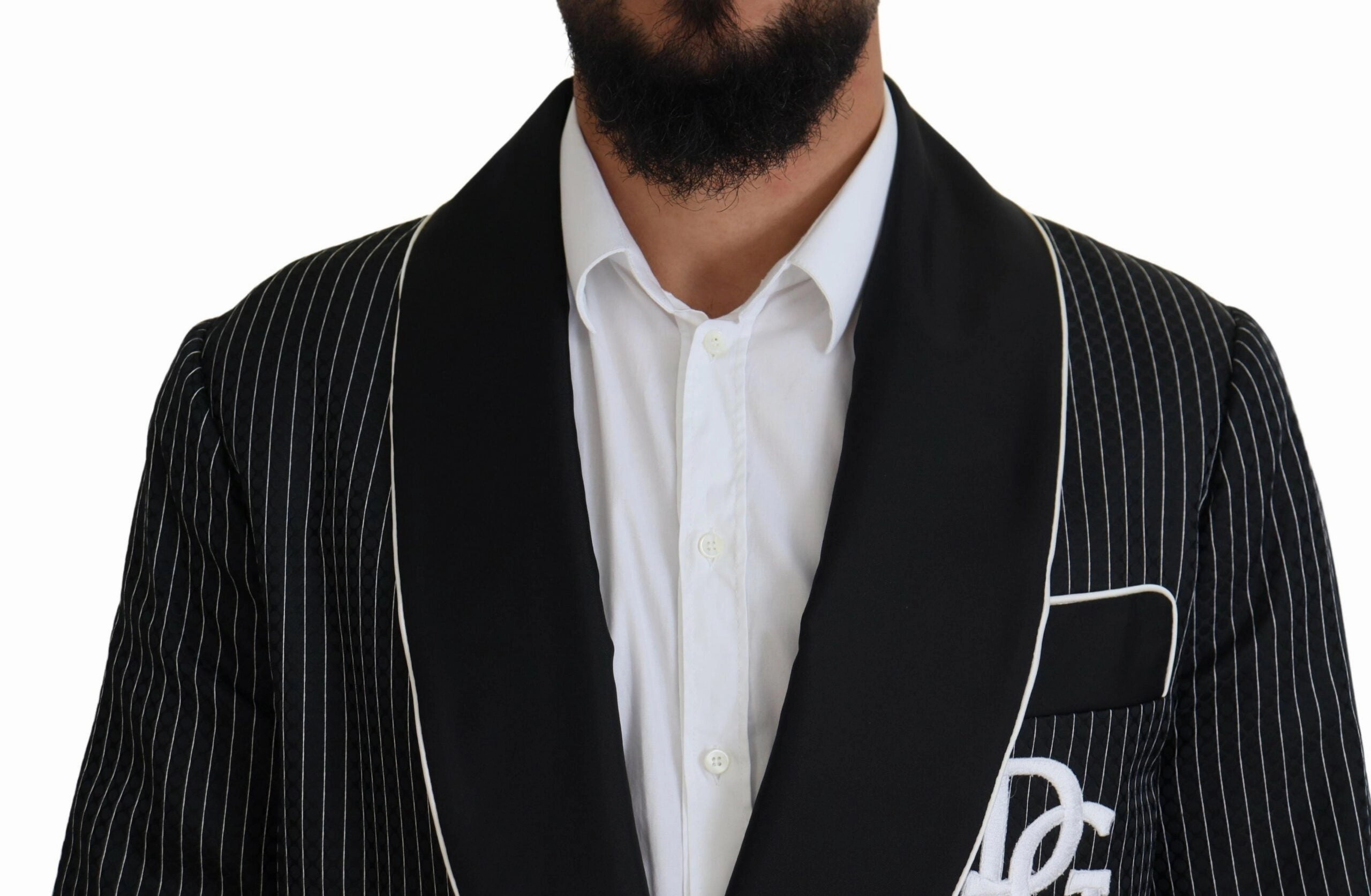 Dolce & Gabbana Elegant Silk-Lined Robe Men's Jacket