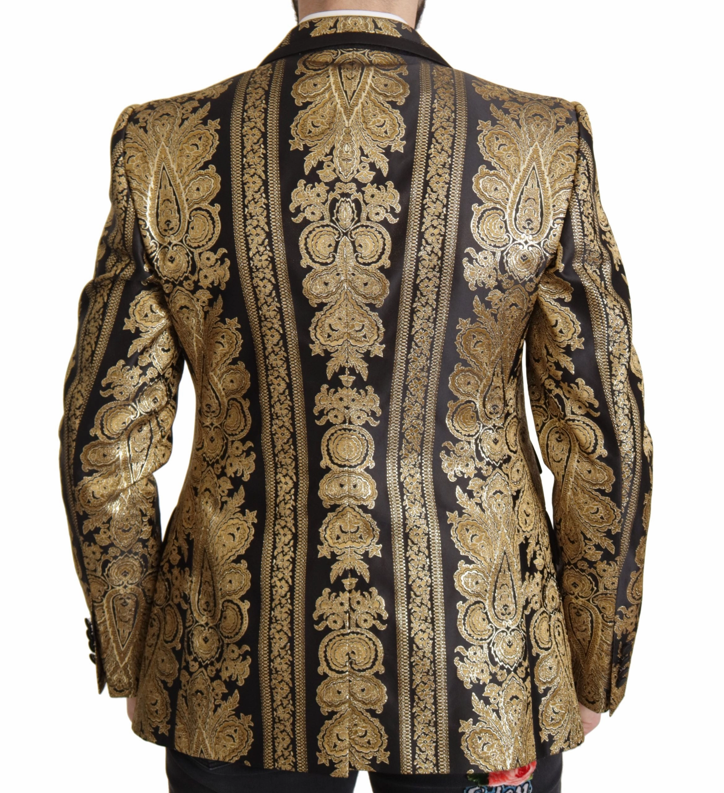 Dolce & Gabbana Elegant Single Breasted Jacquard Men's Blazer