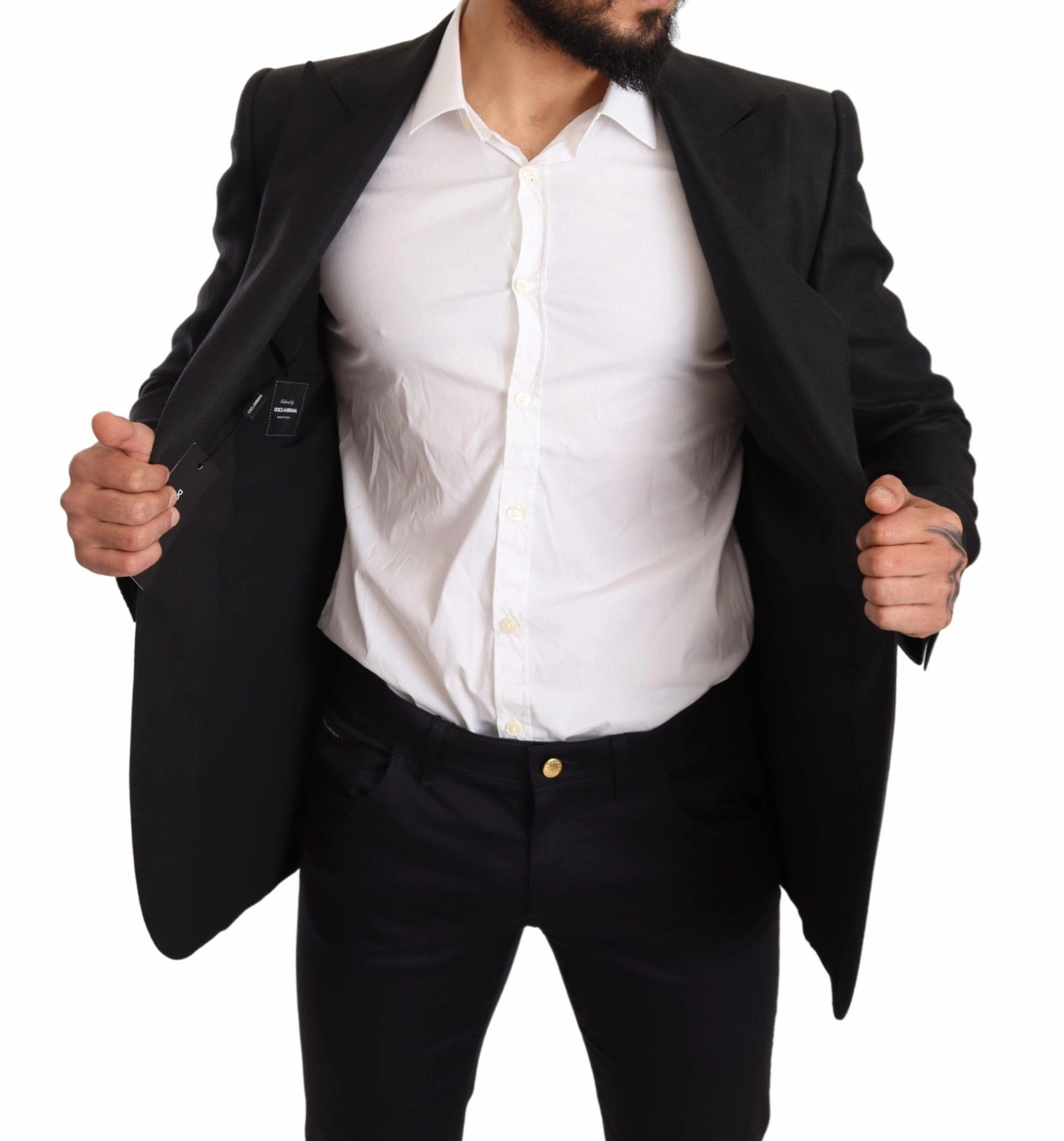 Dolce & Gabbana Elegant Slim Fit Linen Men's Blazer