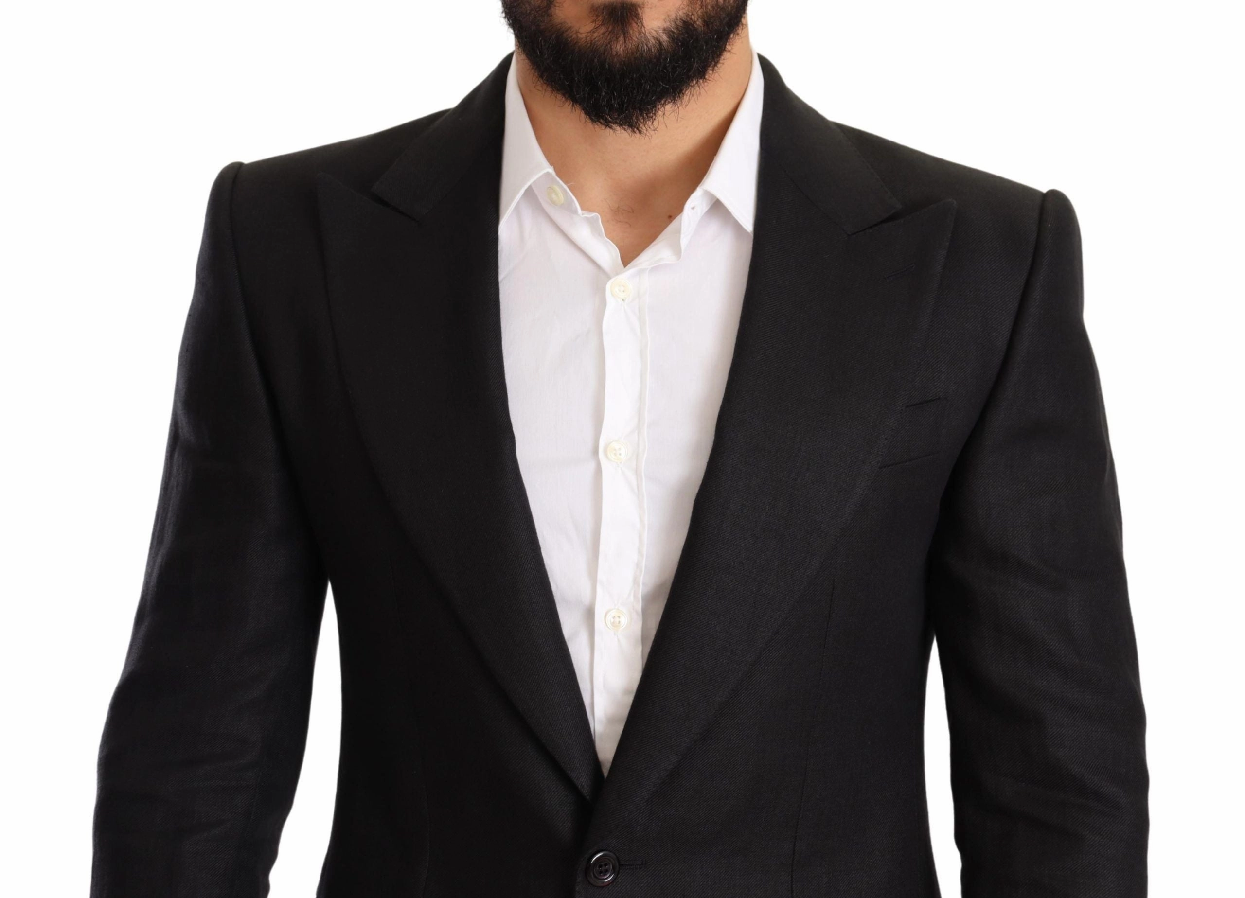 Dolce & Gabbana Elegant Slim Fit Linen Men's Blazer