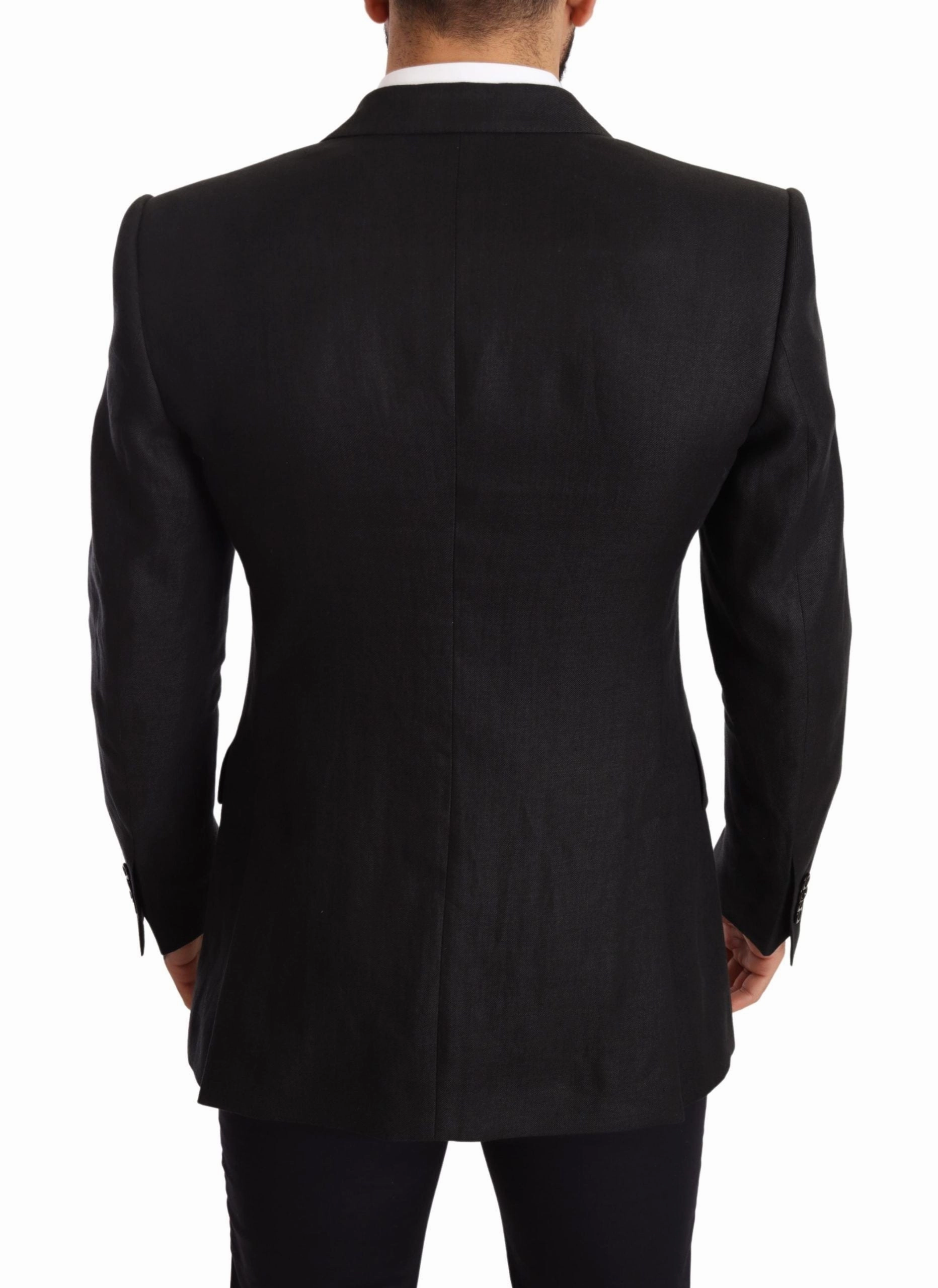 Dolce & Gabbana Elegant Slim Fit Linen Men's Blazer