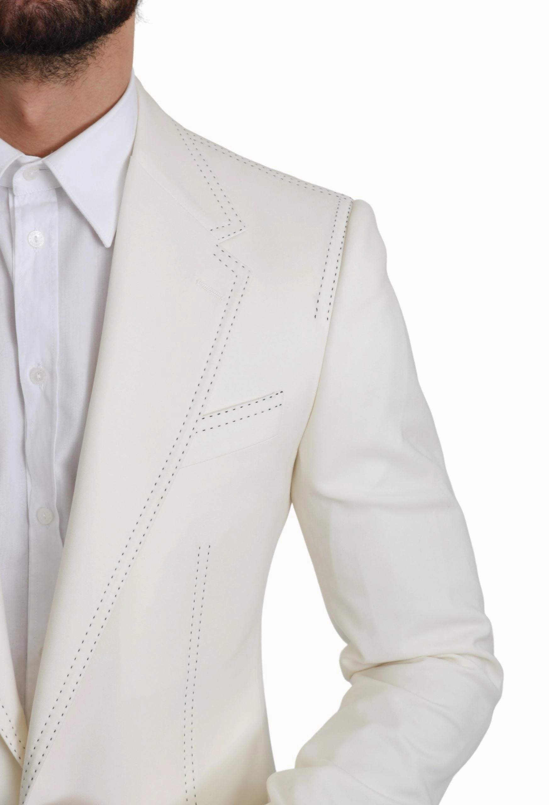 Dolce & Gabbana Elegant Slim Fit Virgin Wool Men's Blazer