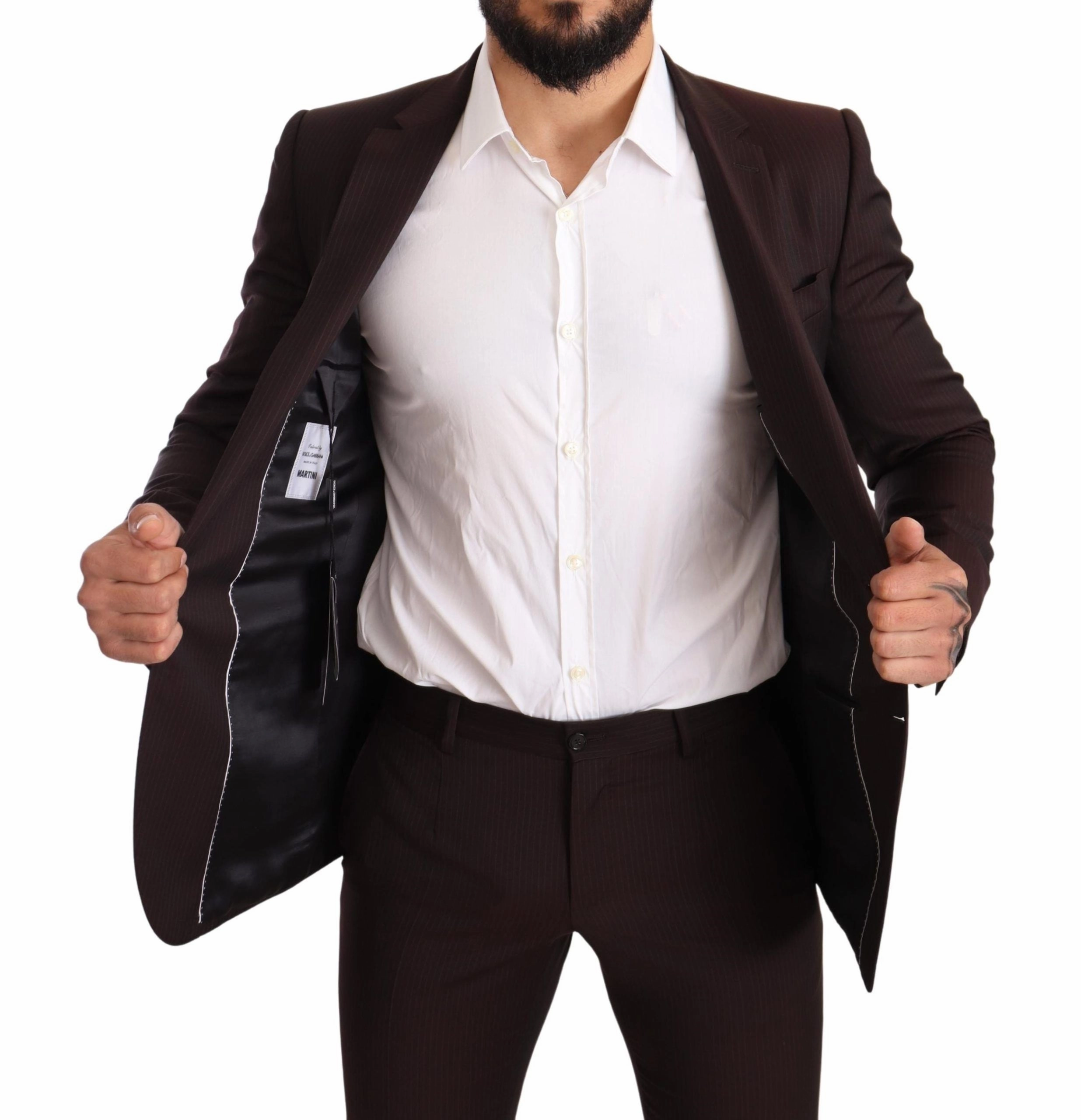 Dolce & Gabbana Elegant Striped Martini Men's Suit