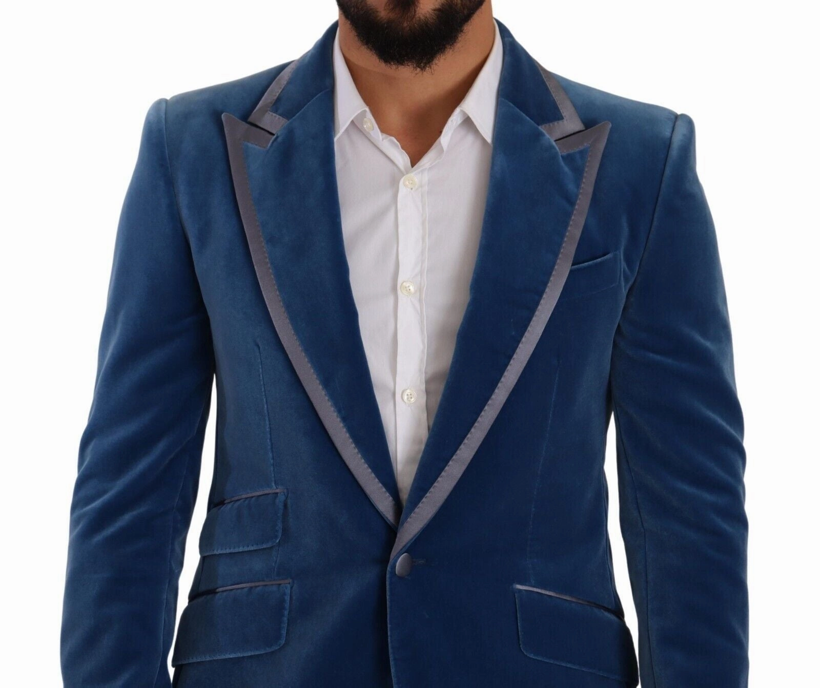 Dolce & Gabbana Elegant Velvet Slim Fit Men's Suit