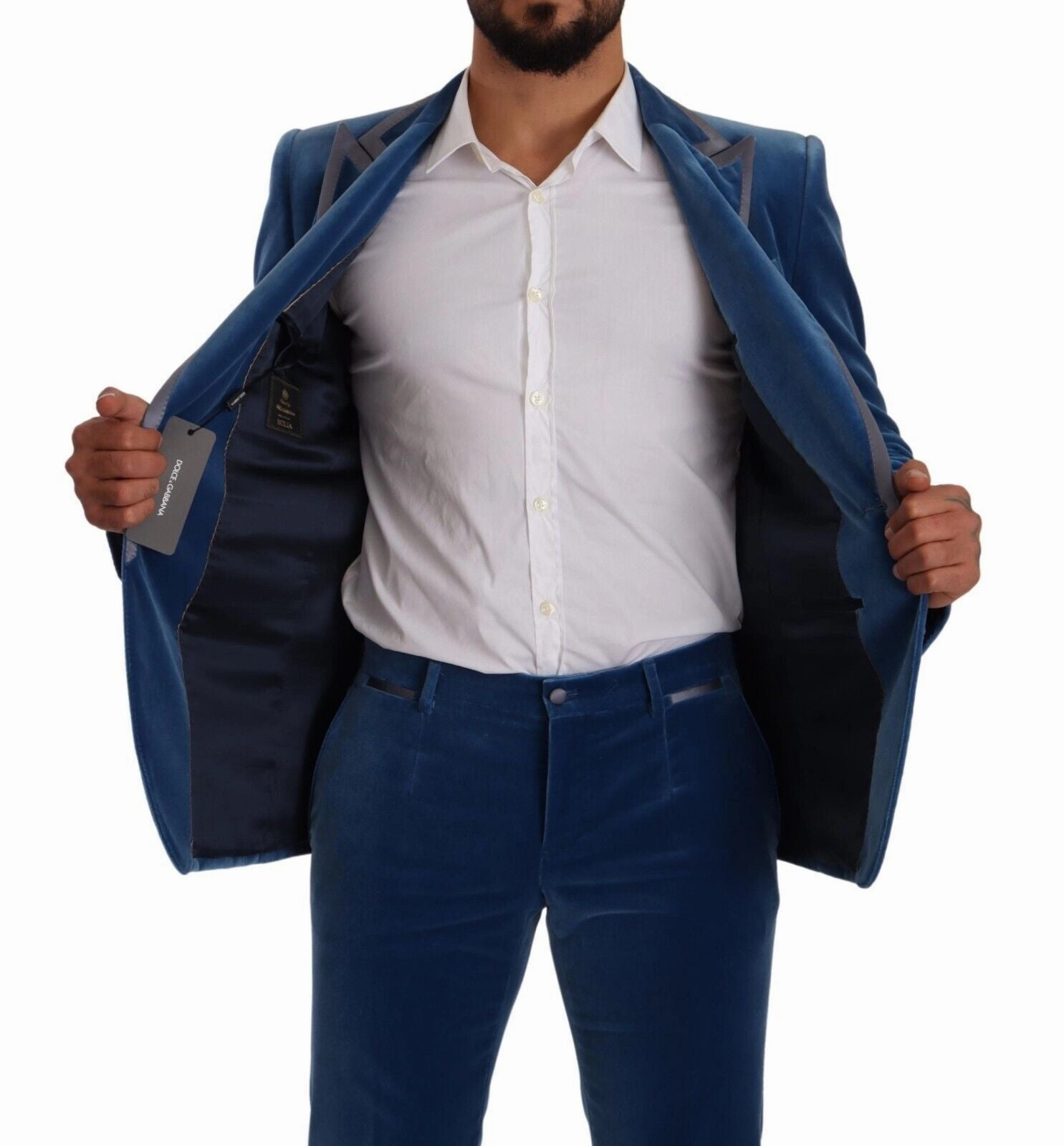 Dolce & Gabbana Elegant Velvet Slim Fit Men's Suit