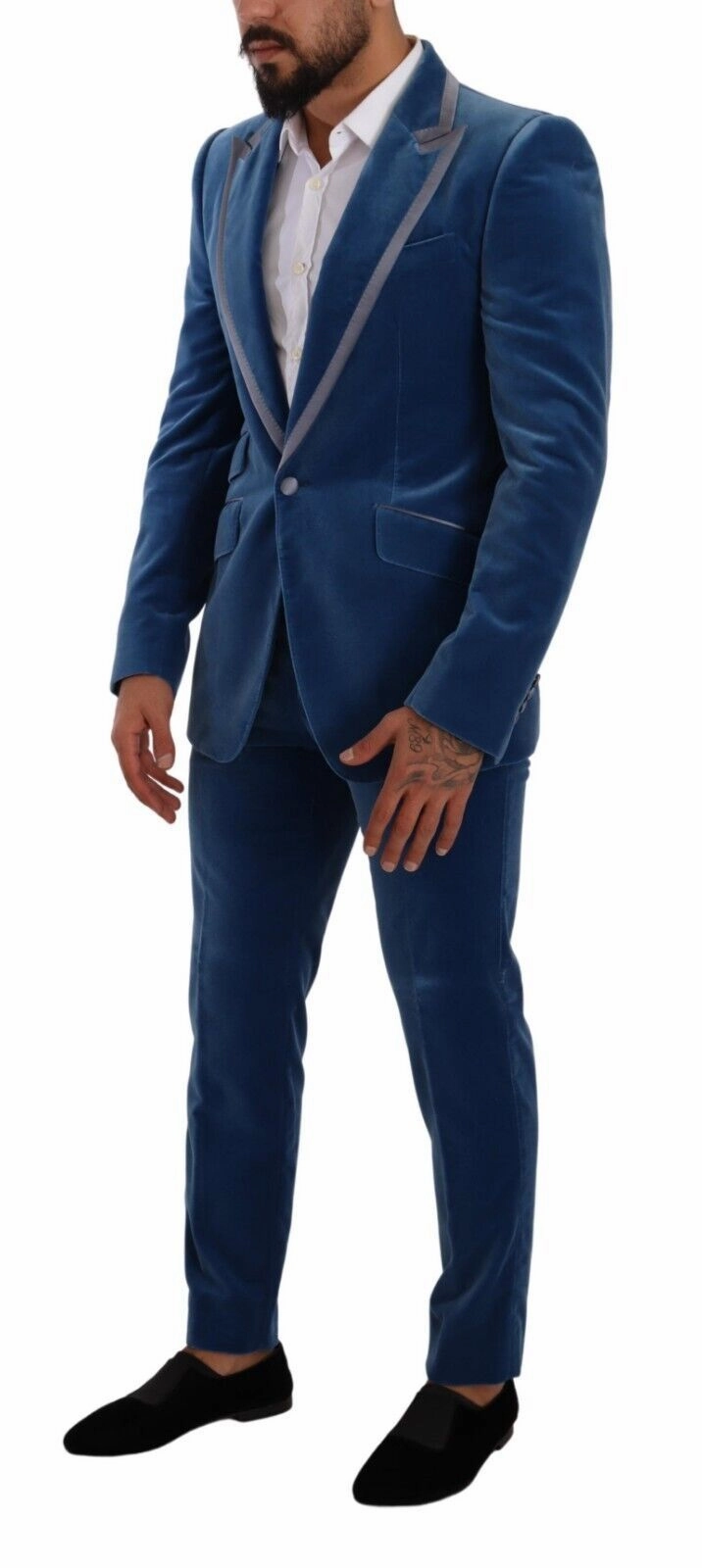 Dolce & Gabbana Elegant Velvet Slim Fit Men's Suit