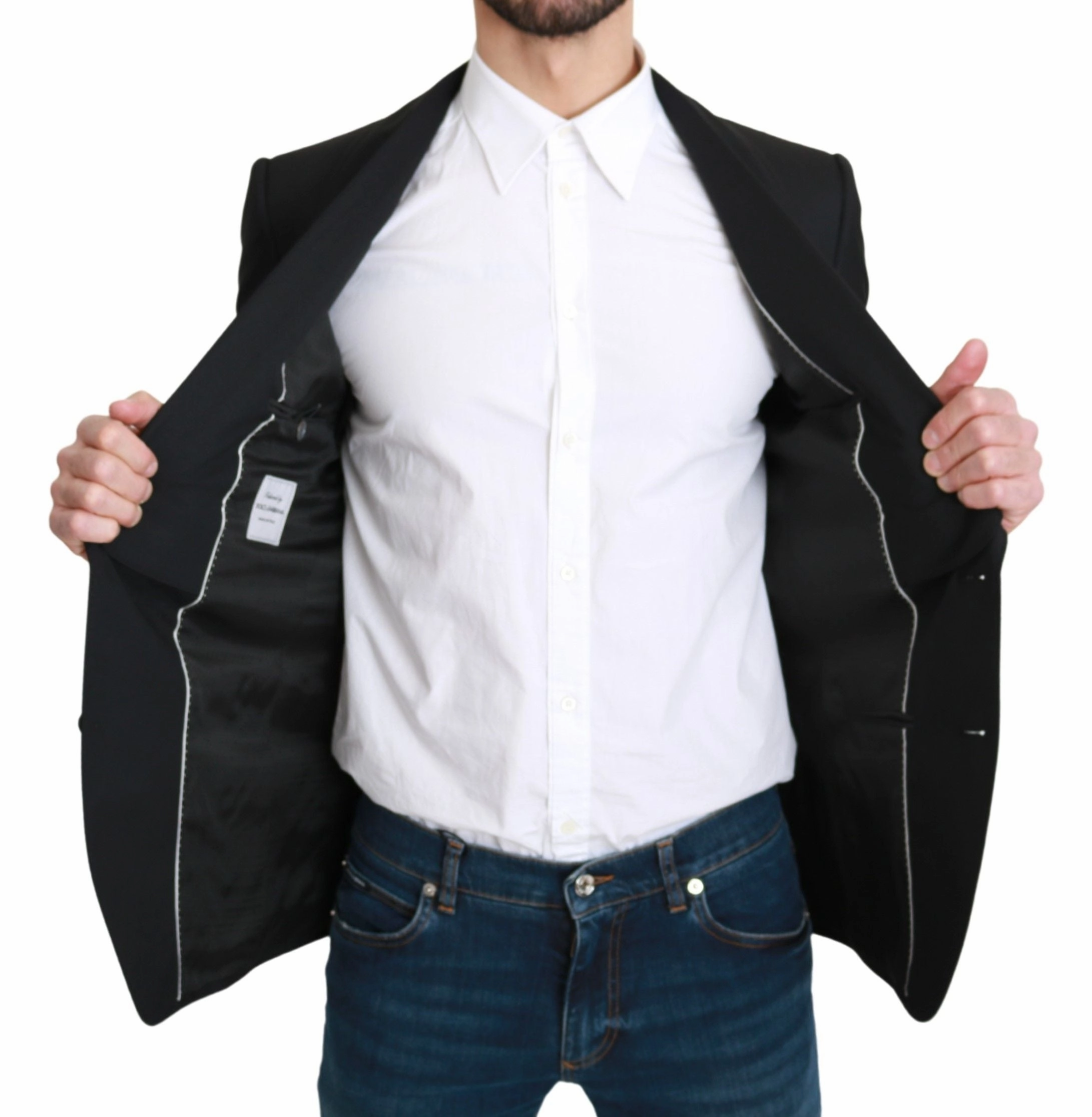 Dolce & Gabbana Elegant Virgin Wool Formal Men's Blazer