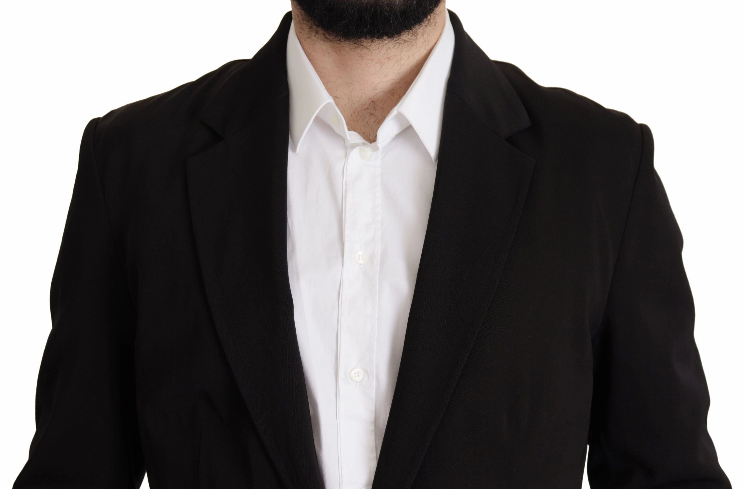 Dolce & Gabbana Elegant Virgin Wool Single Breasted Men's Jacket