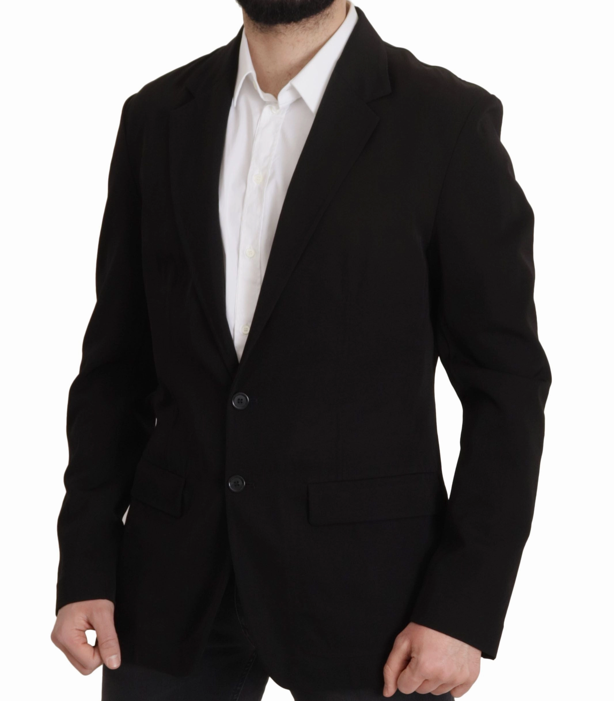Dolce & Gabbana Elegant Virgin Wool Single Breasted Men's Jacket