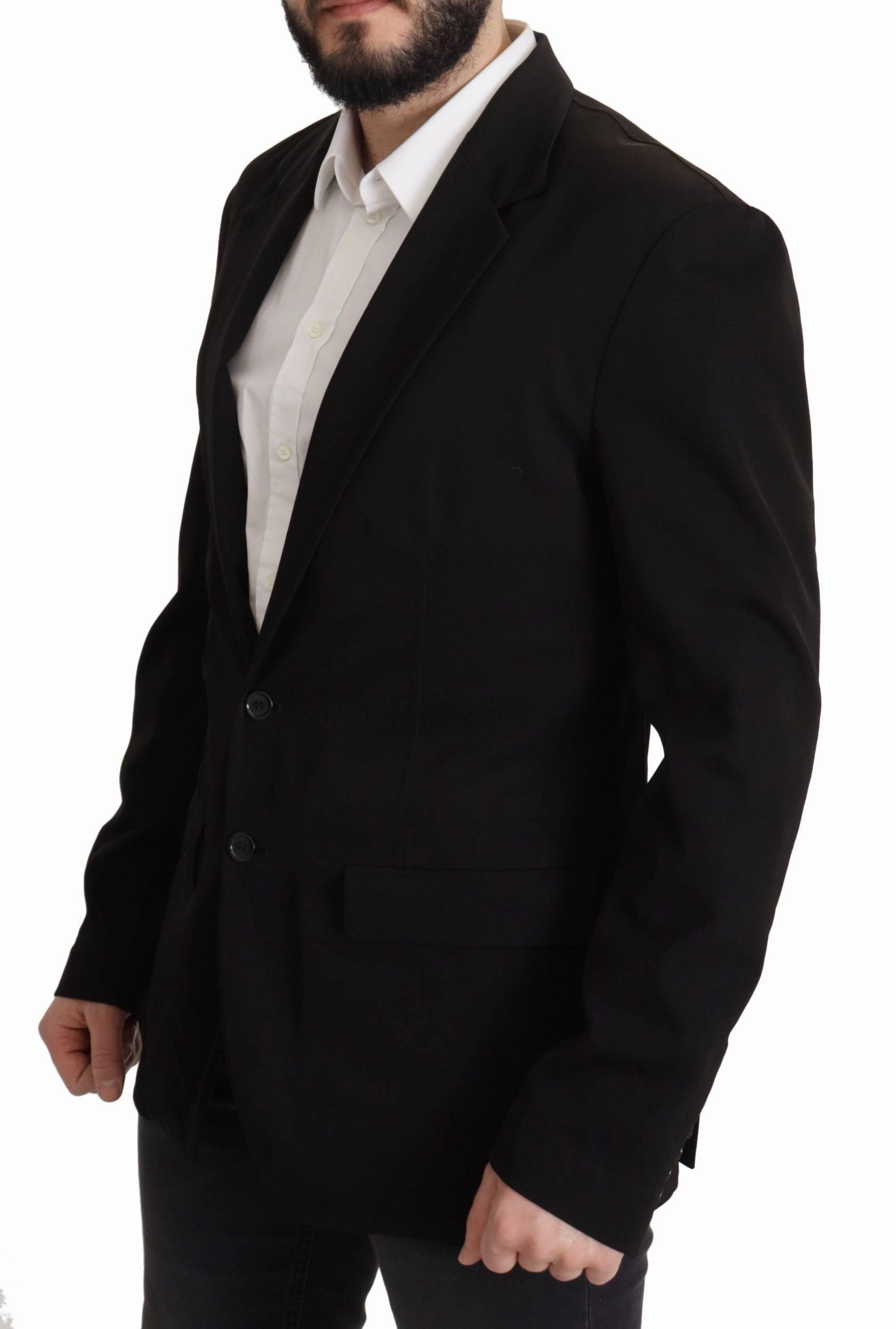 Dolce & Gabbana Elegant Virgin Wool Single Breasted Men's Jacket