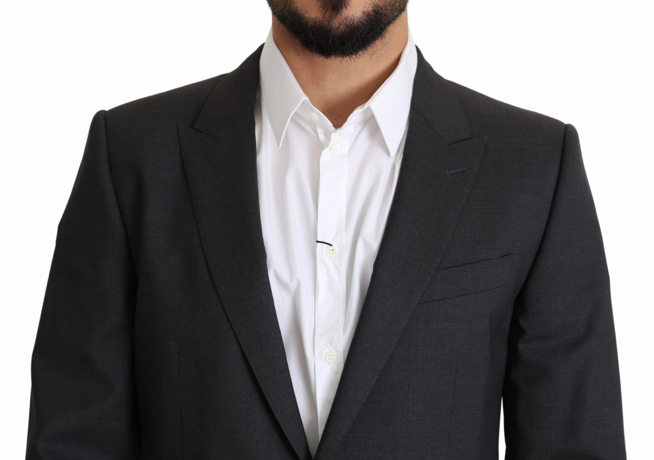Dolce & Gabbana Elegant Wool Silk Blend Slim Fit Men's Blazer