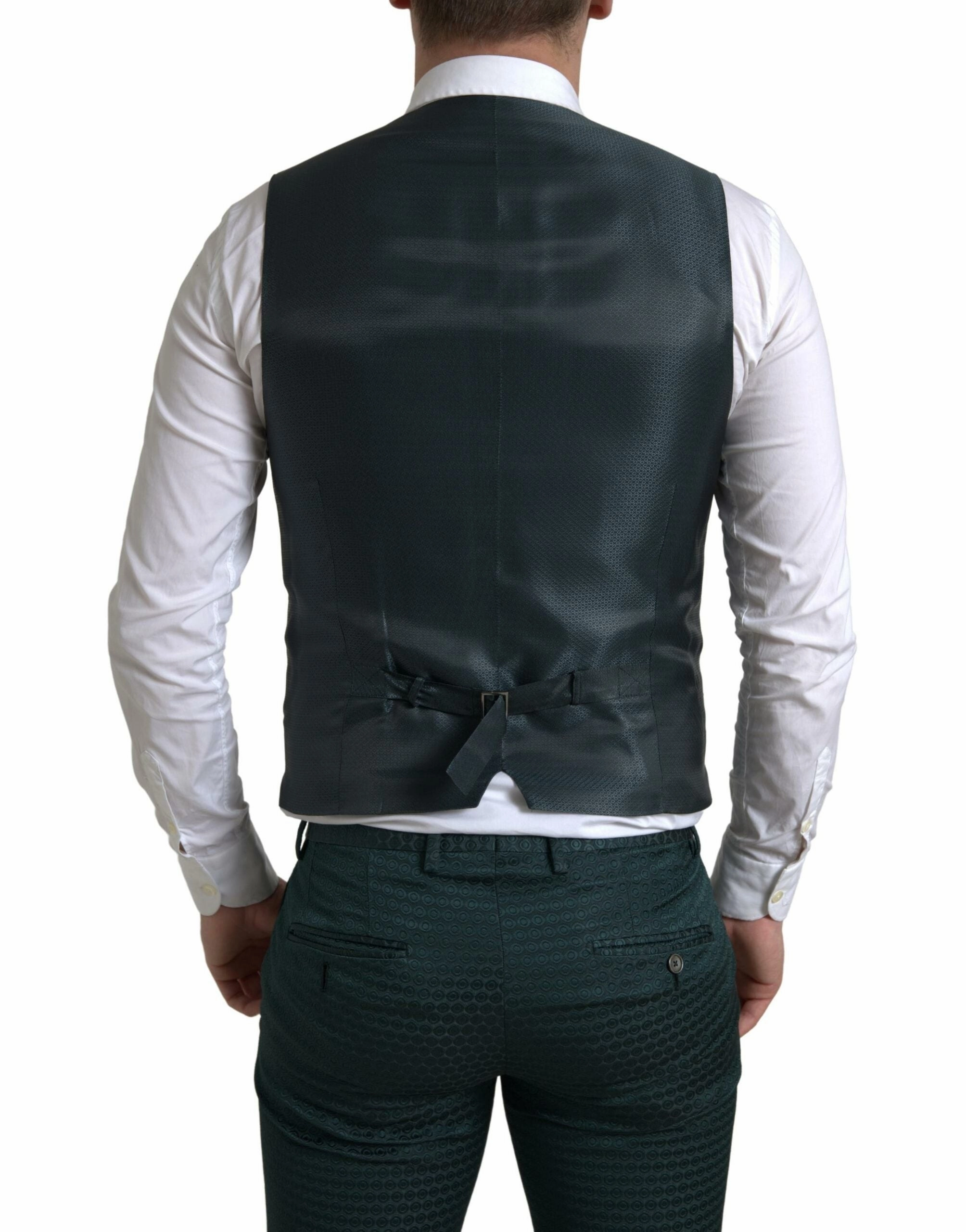 Dolce & Gabbana Emerald Elegance Slim Fit 3-Piece Men's Suit