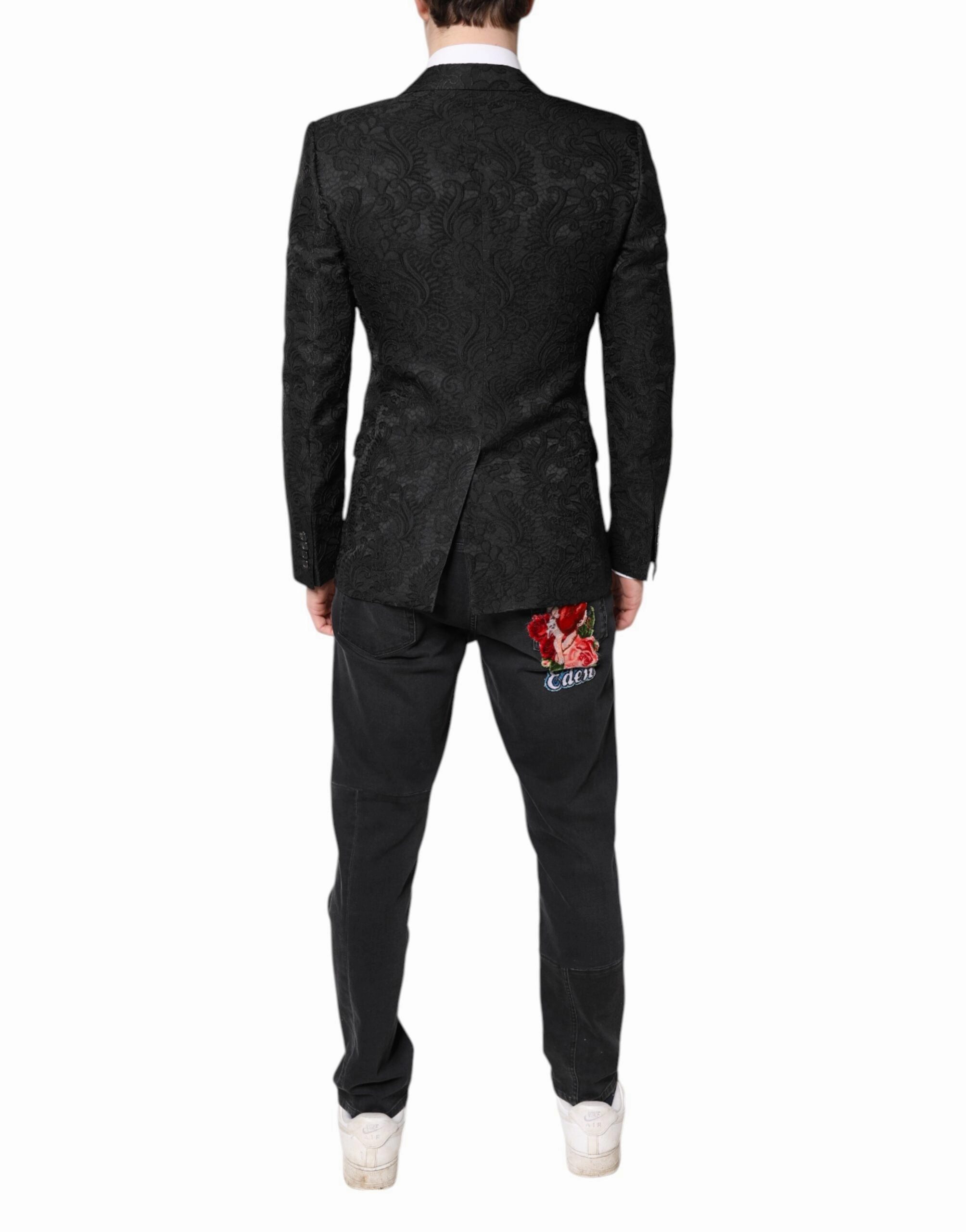 Dolce & Gabbana Floral Jacquard Coat Jacket Men's Blazer