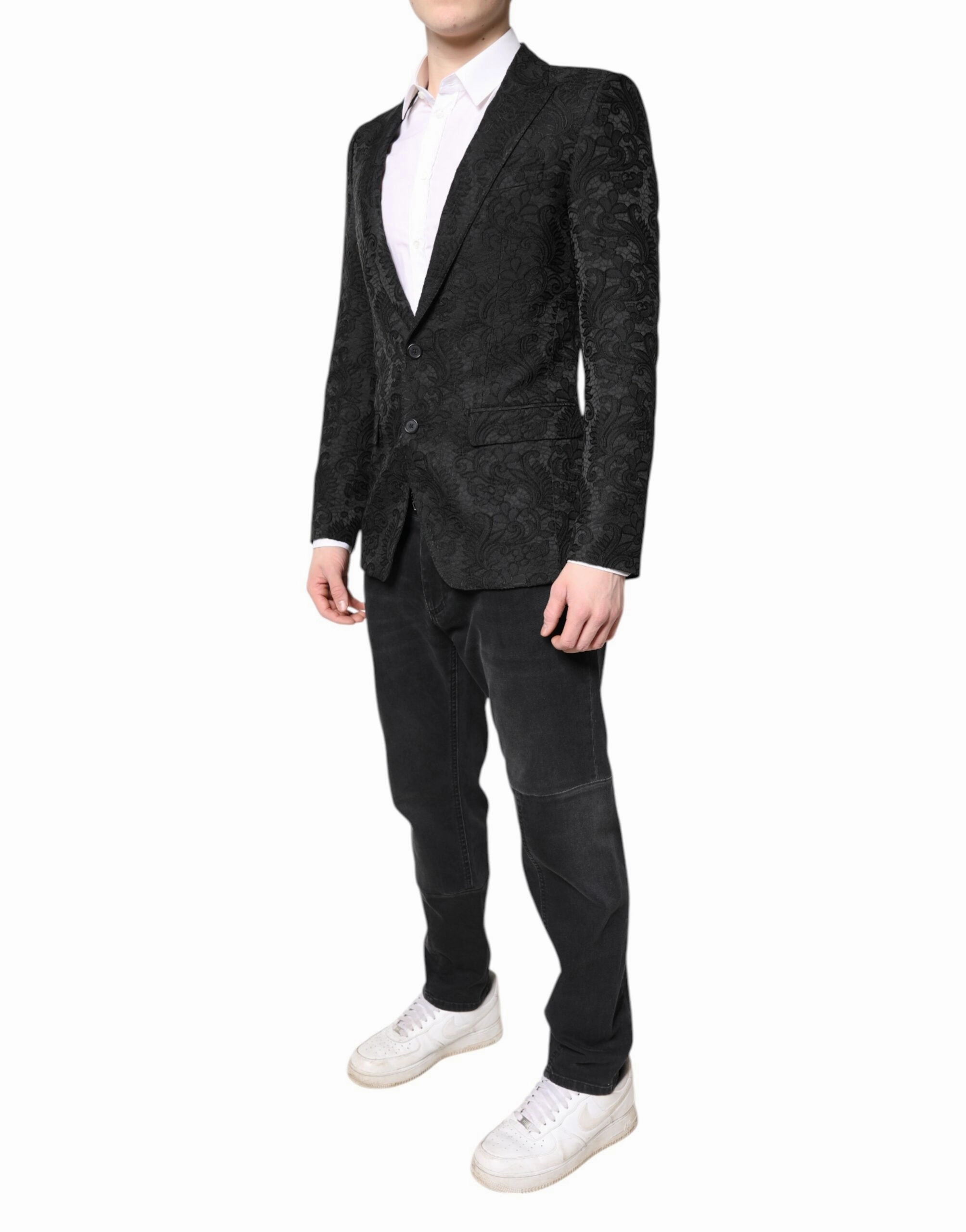 Dolce & Gabbana Floral Jacquard Coat Jacket Men's Blazer