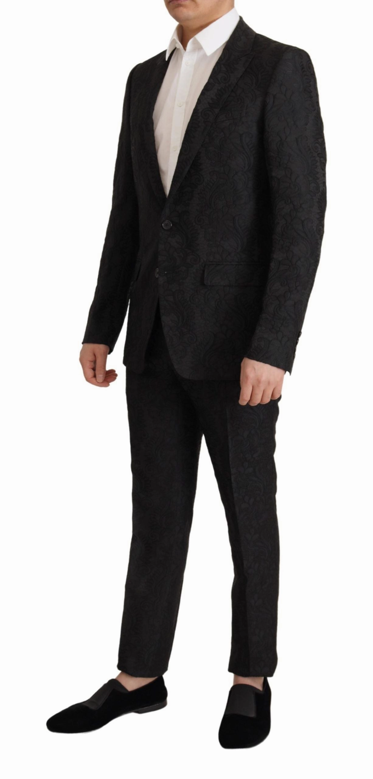 Dolce & Gabbana Glittering Martini Suit Men's Set