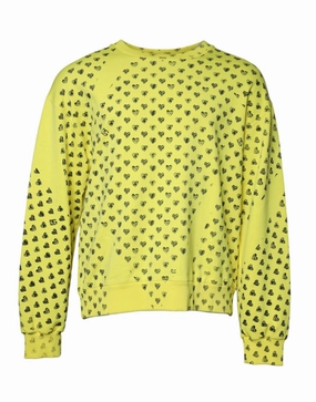 Dolce & Gabbana Heart Crew Neck Men Pullover Men's Sweater (Pre-Owned) knit sweaters cheap