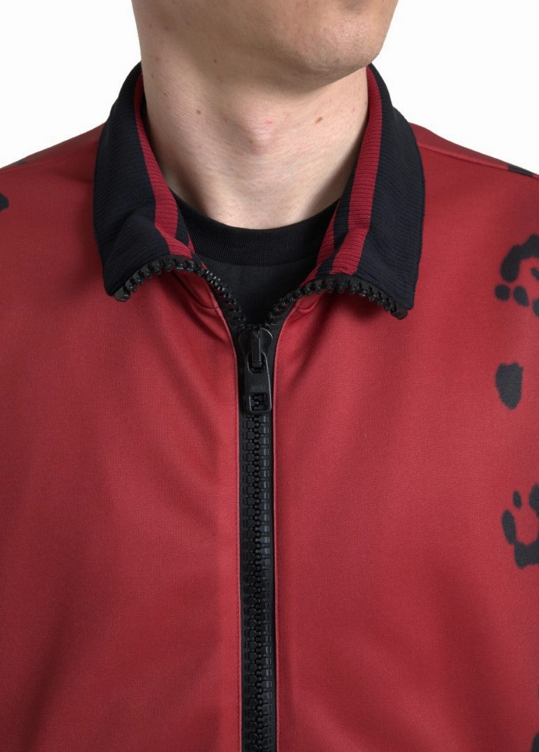 Dolce & Gabbana Leopard Print Bomber Men's Jacket