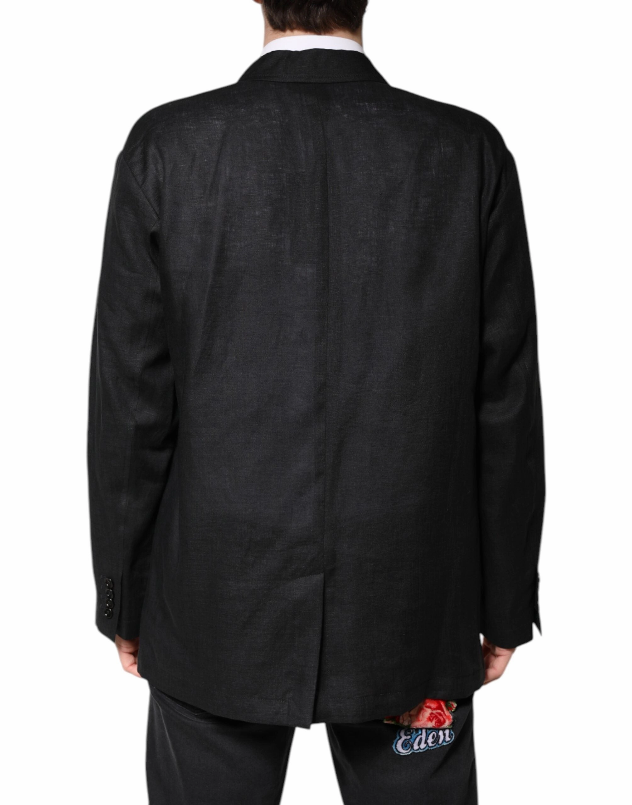 Dolce & Gabbana Linen Single Breasted Men Coat Men's Blazer (Pre-Owned)